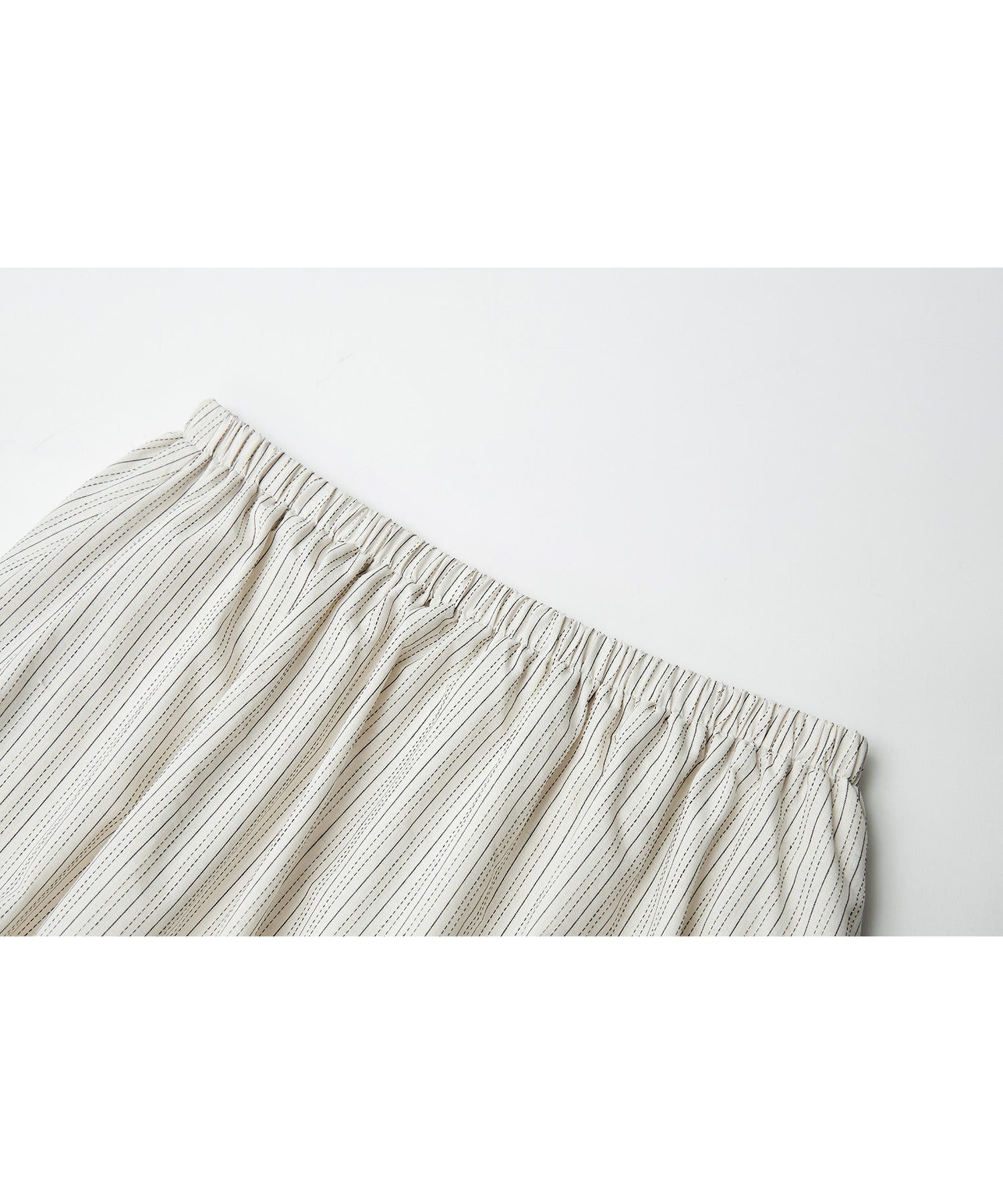 Twist-Detail Striped Balloon Skirt