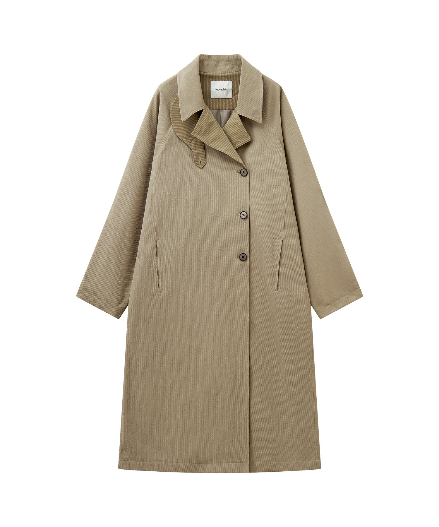 Structured Raglan Trench Coat – Oversized Fit