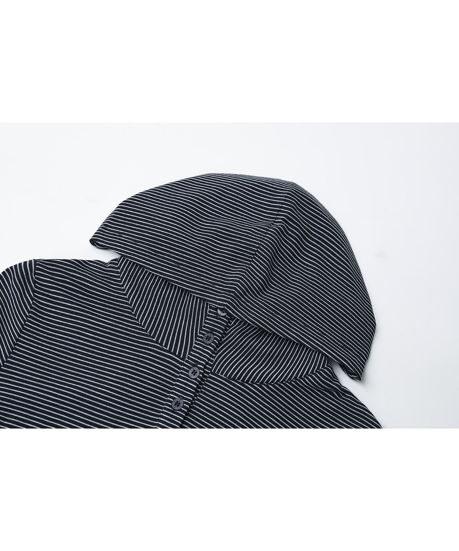 Striped Hooded Long-Sleeve Tee