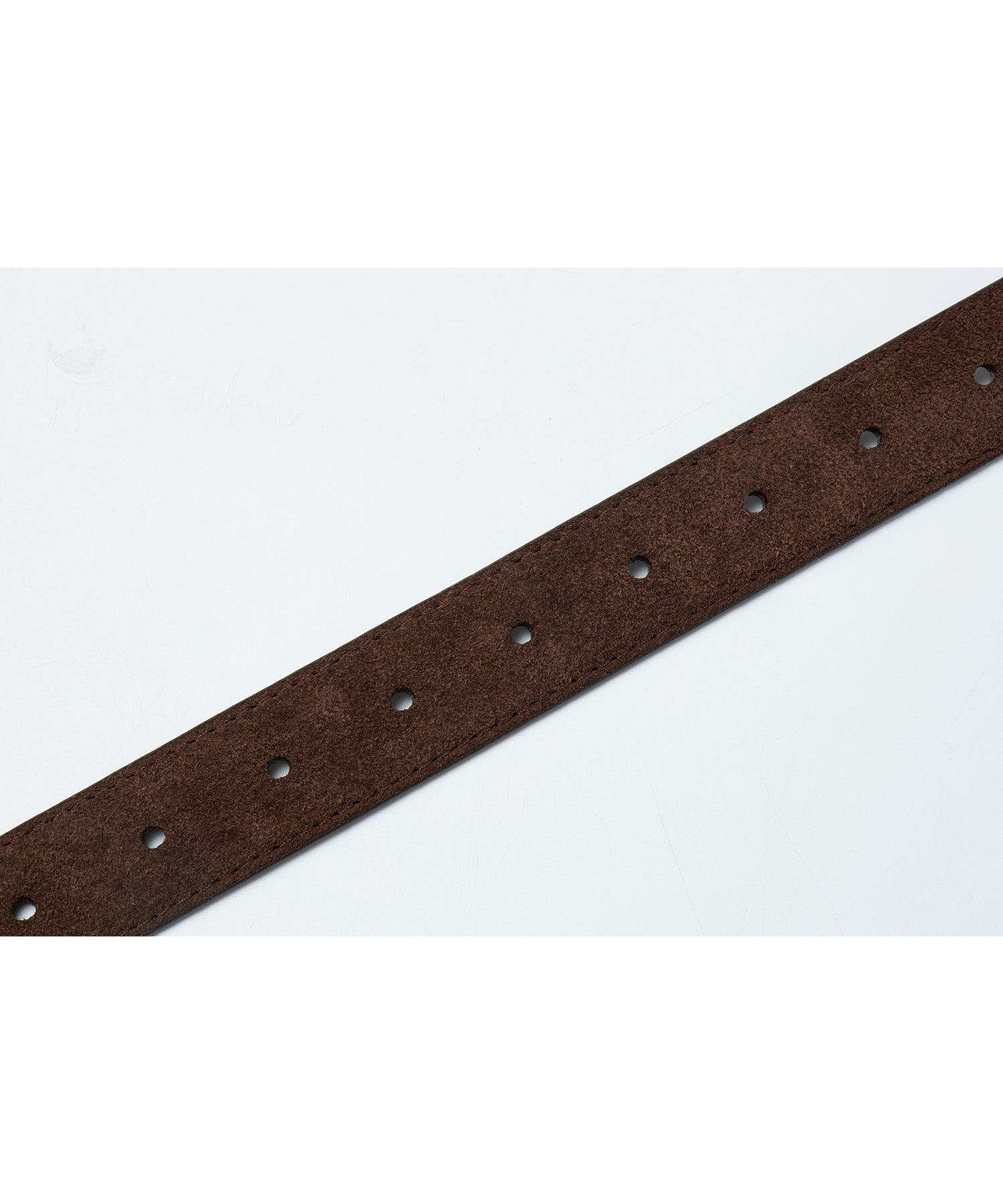 Minimalist Suede Leather Belt with Matte Silver Buckle