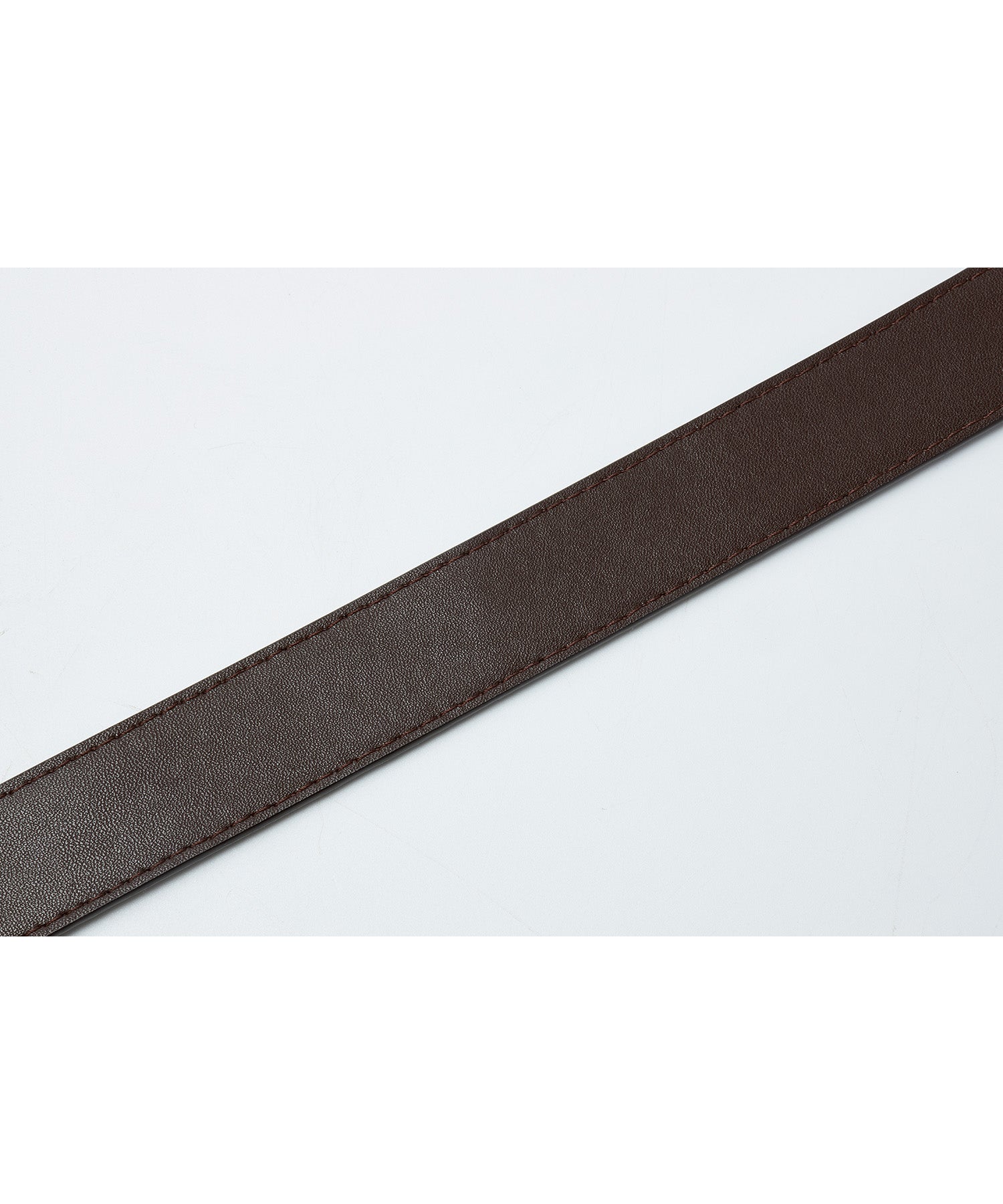 Minimalist Suede Leather Belt with Matte Silver Buckle