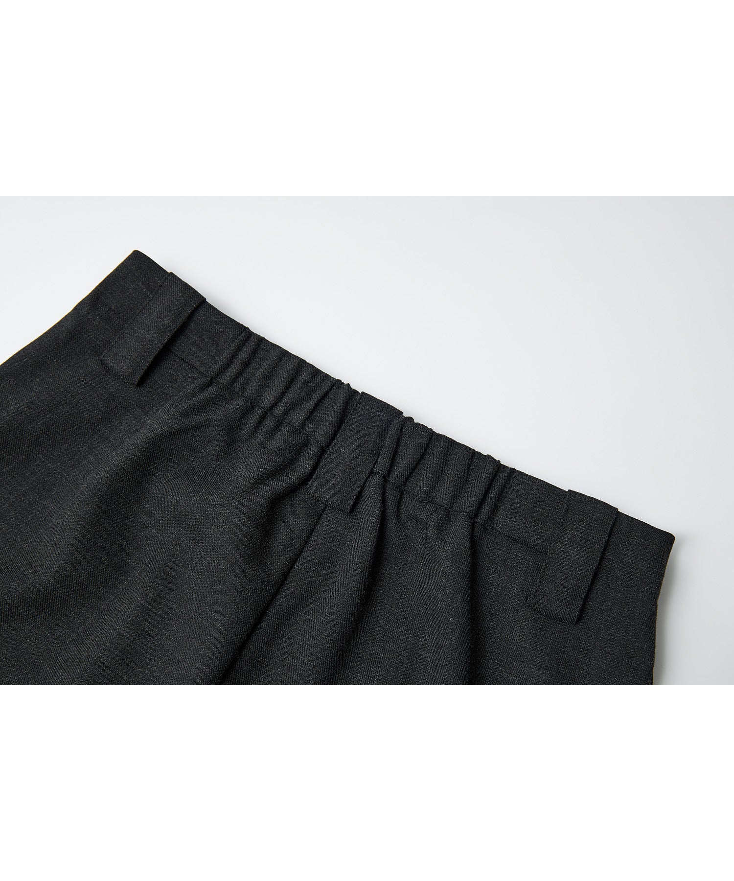 Thick Fabric Cropped Wide-Leg Pants