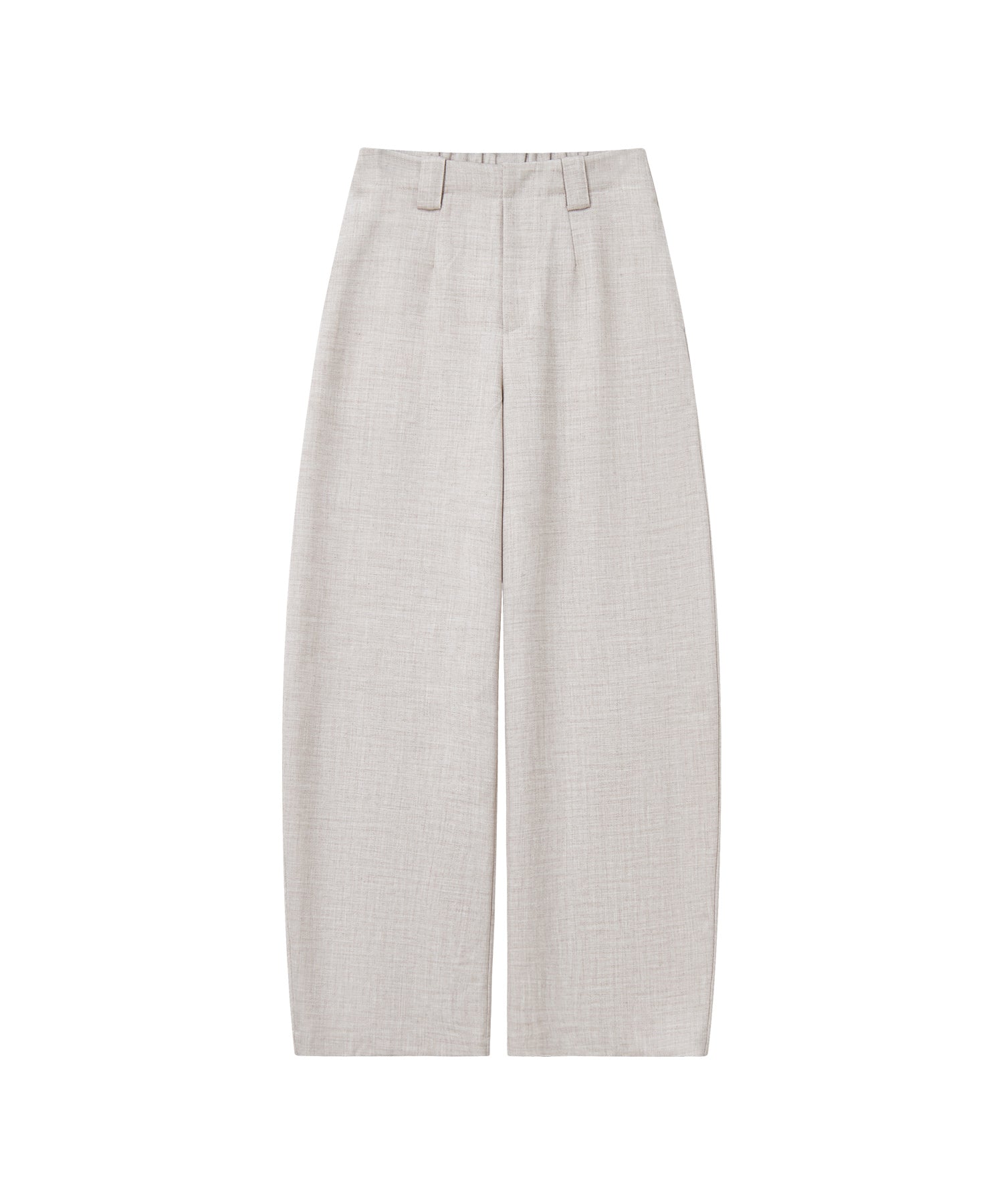 Thick Fabric Cropped Wide-Leg Pants