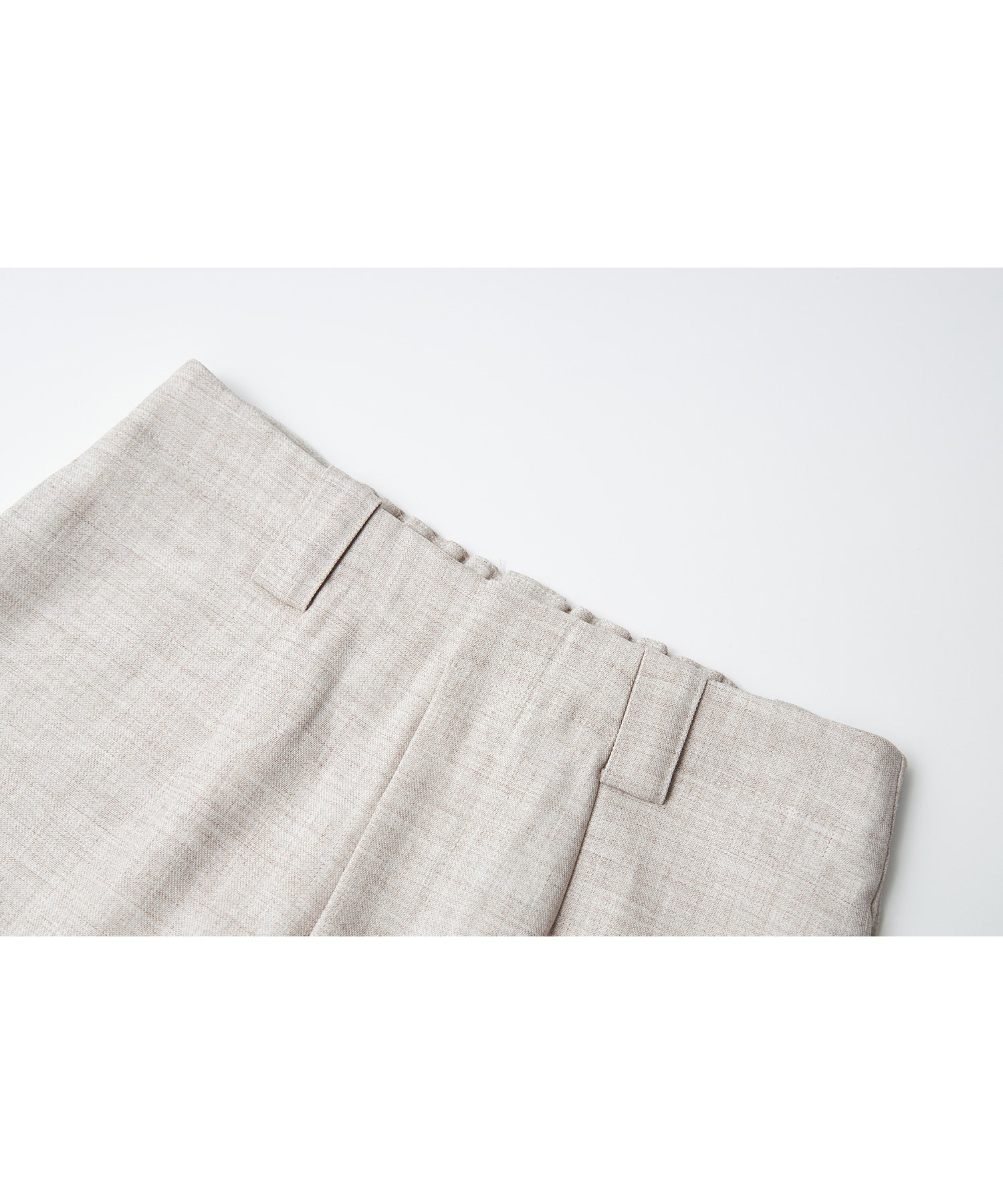Thick Fabric Cropped Wide-Leg Pants