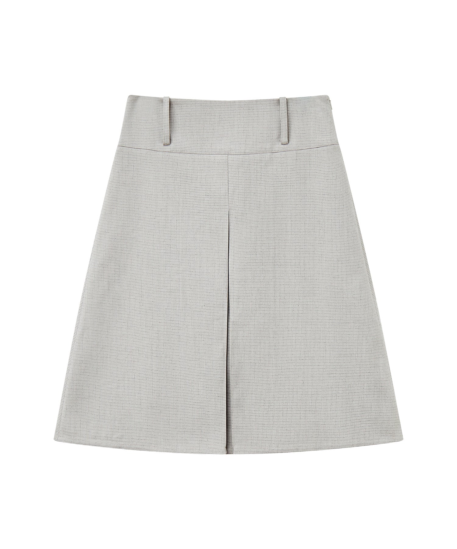 2-Way Pleated Suit Midi Skirt – High Waist A-Line Fit