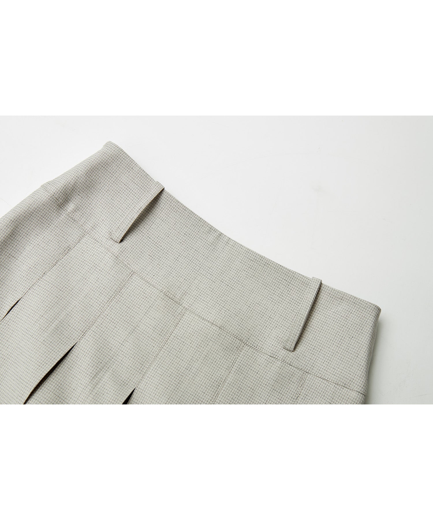 2-Way Pleated Suit Midi Skirt – High Waist A-Line Fit