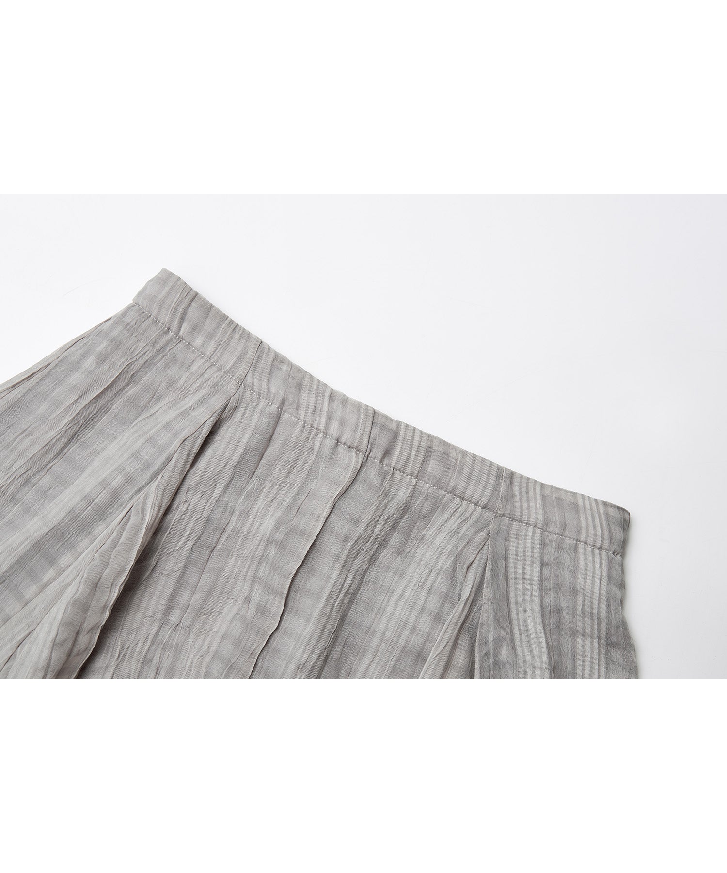 Asymmetric Hem Crinkled Check Midi Skirt – A-Line Silhouette