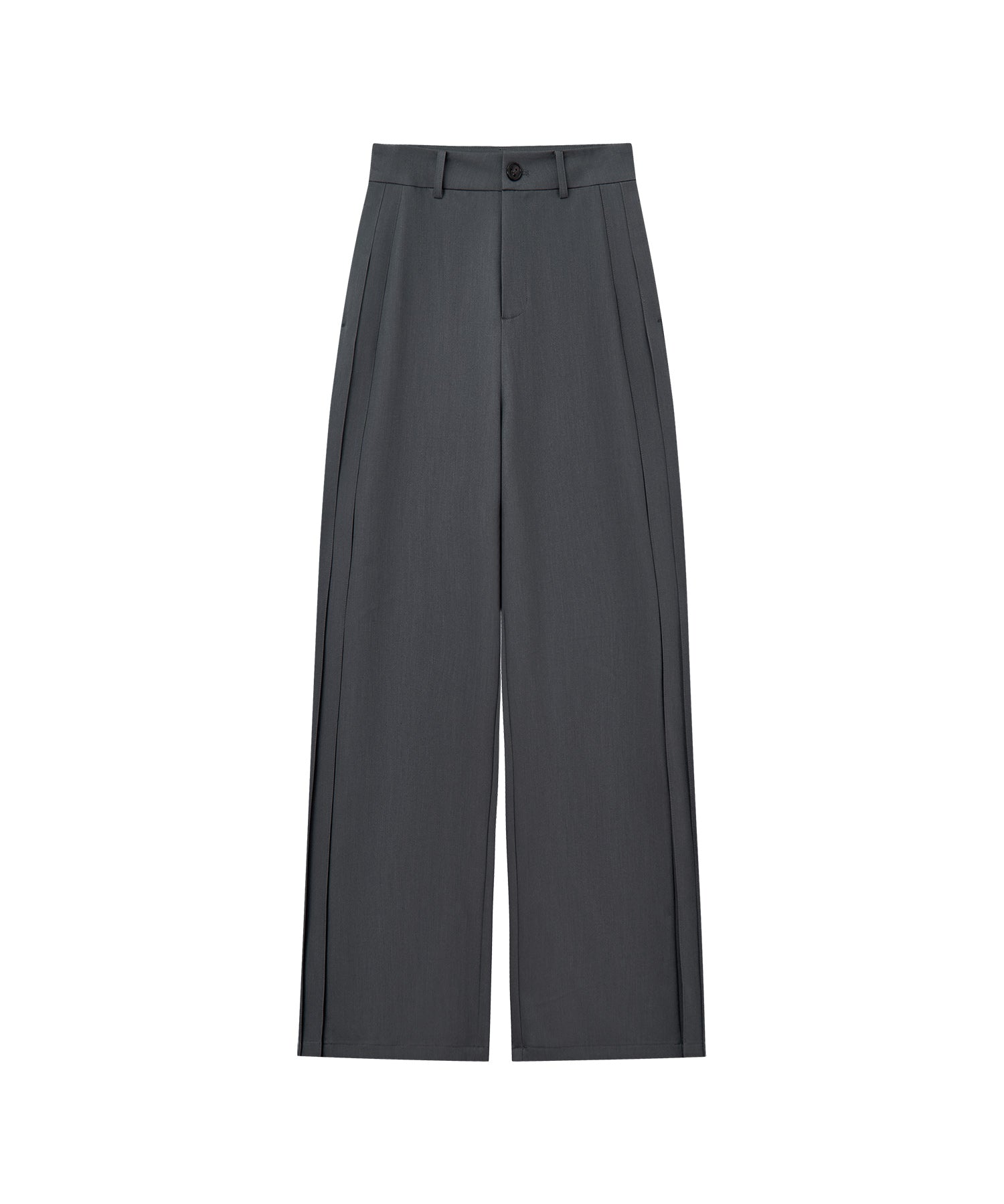 Accordion Pleat Wide-Leg Trousers