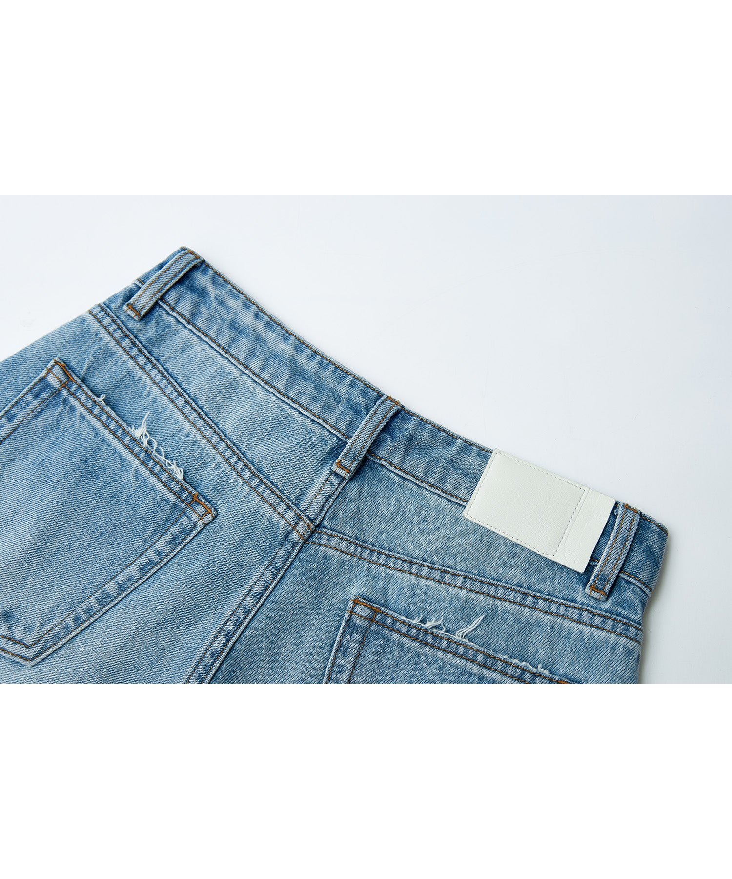 Gradient Rhinestone Wide-Leg Jeans
