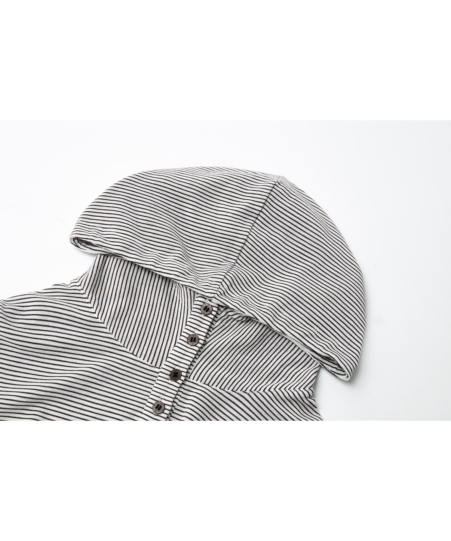 Striped Hooded Long-Sleeve Tee