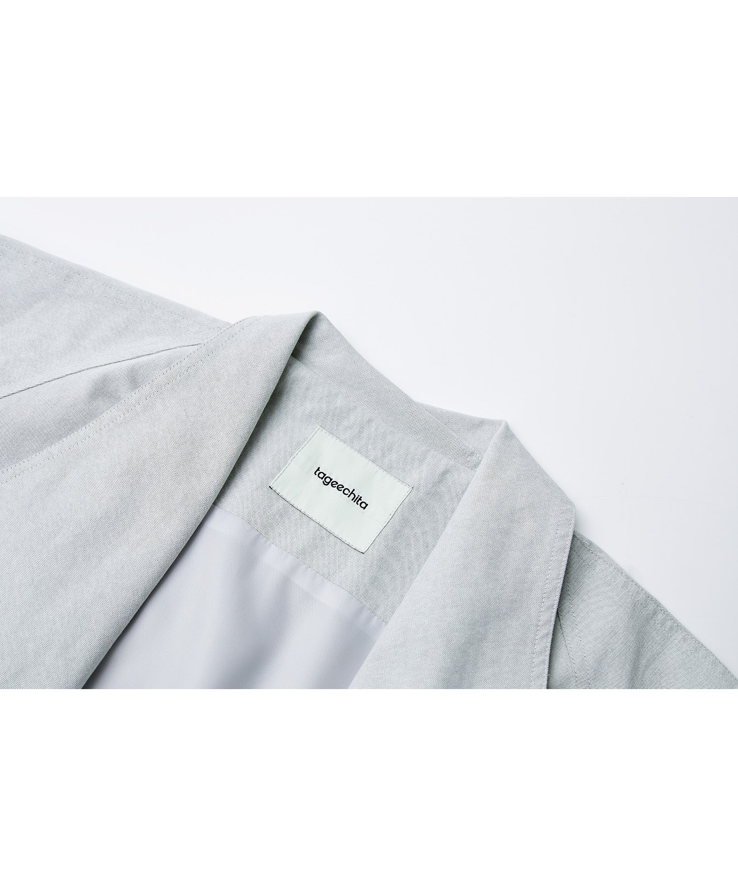 Layered Drape-Neck Trench Coat – Oversized Long Silhouette