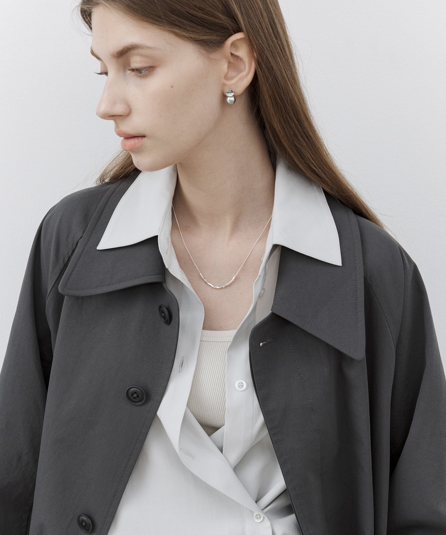 2-Way Asymmetric Button Long Sleeve Shirt