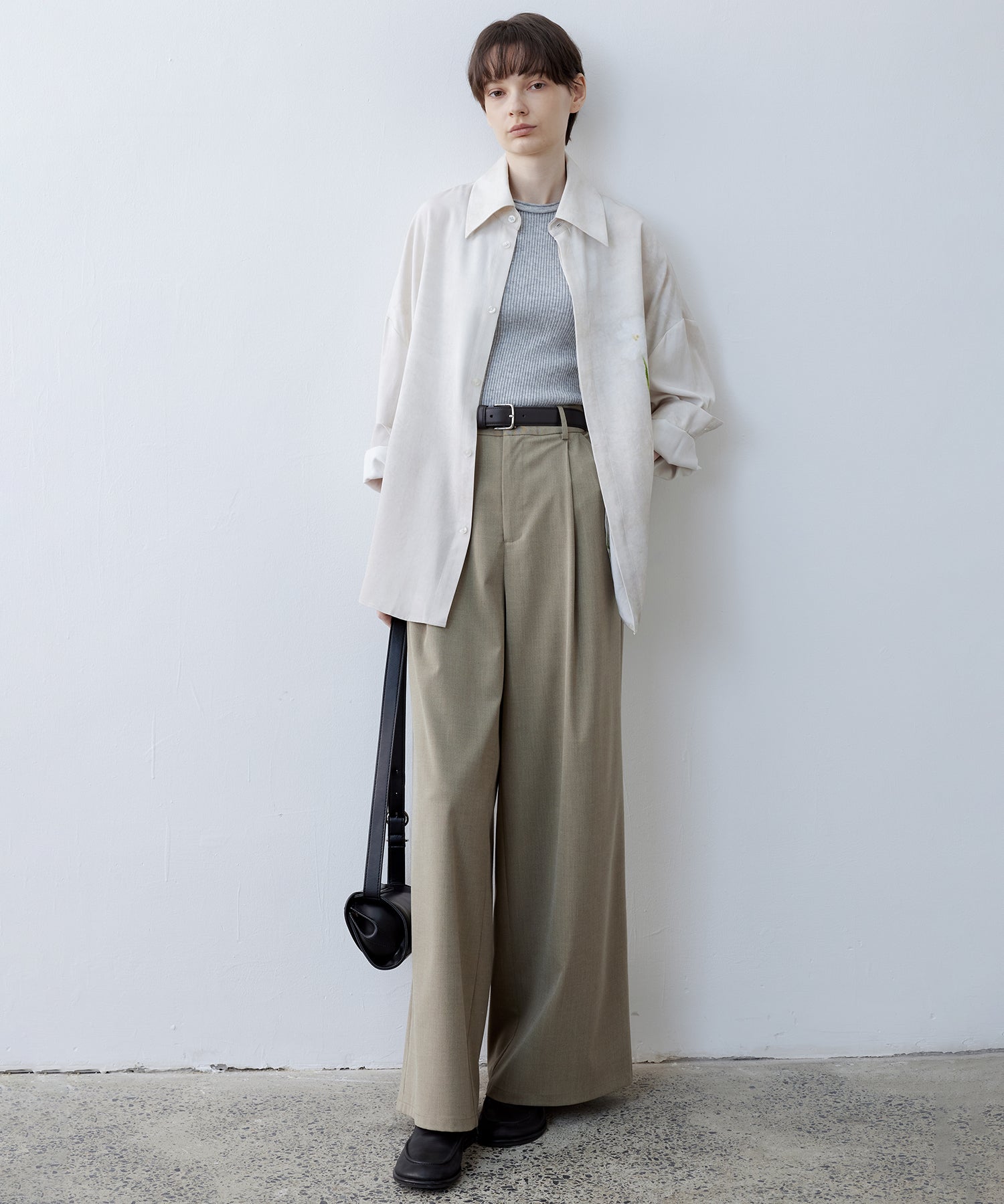 Floral Print Oversized Shirt