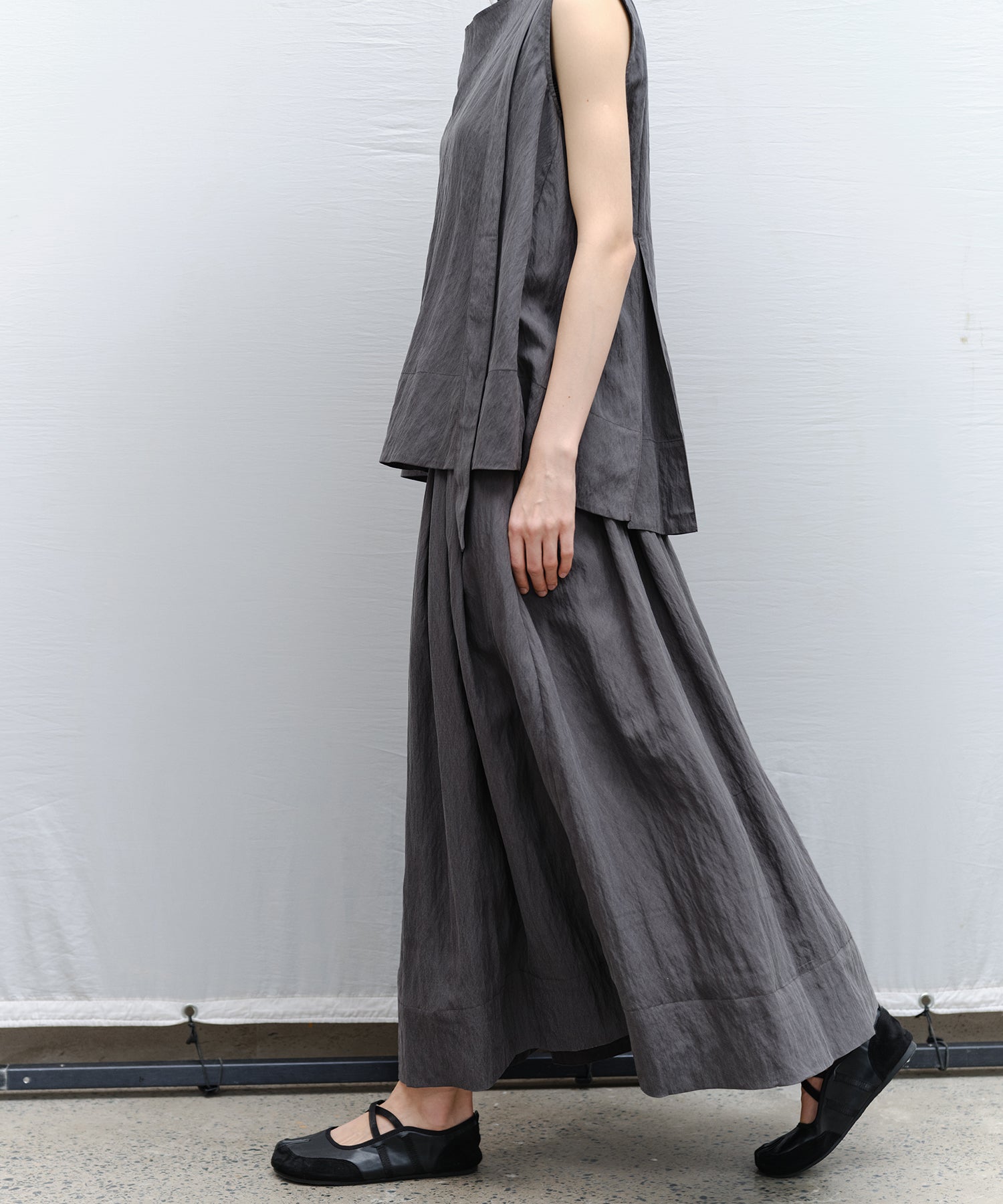 Flared Long Skirt