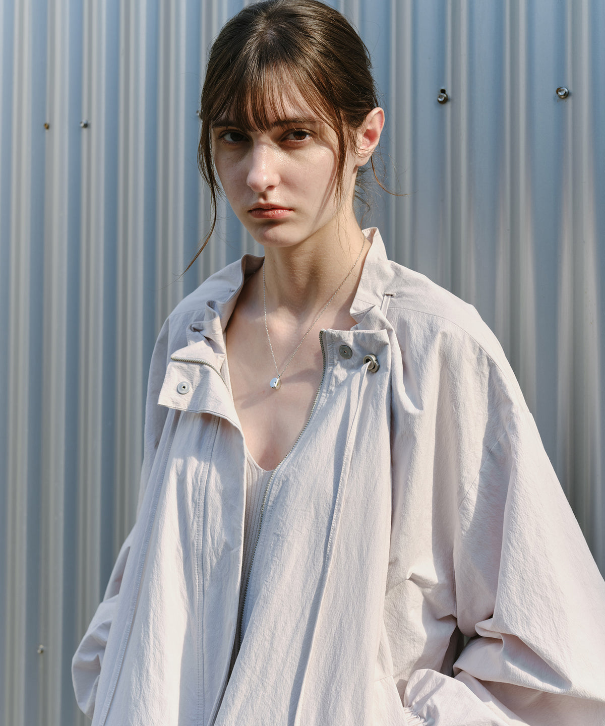 「9月下旬出荷予定」Drawstring Gathered Cropped Blouson