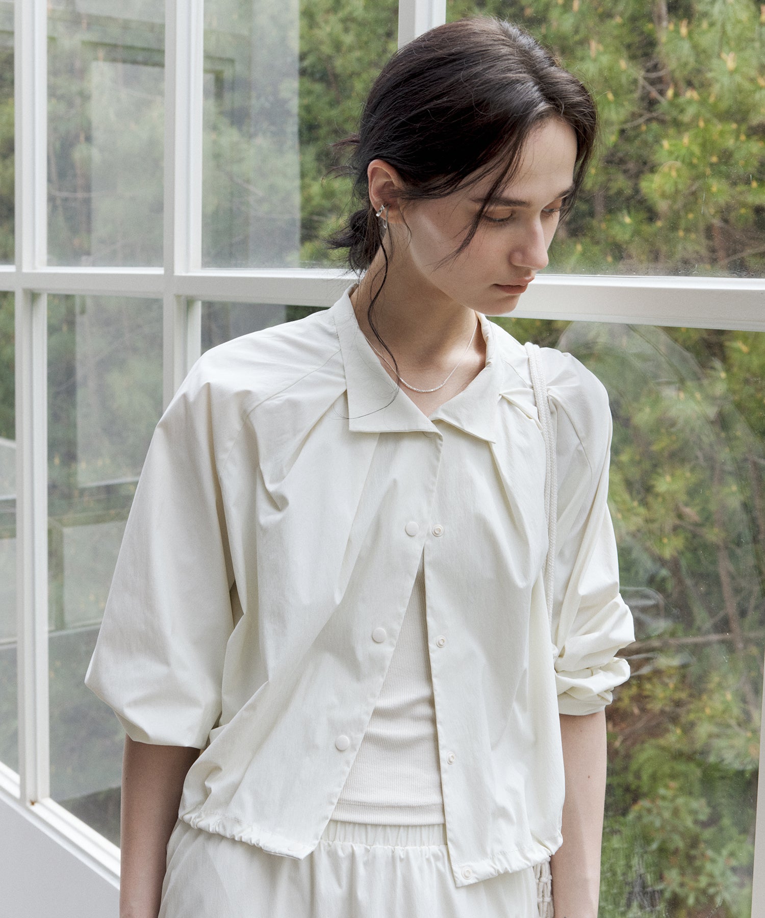 UPF50+ Drawstring Short UV Jacket