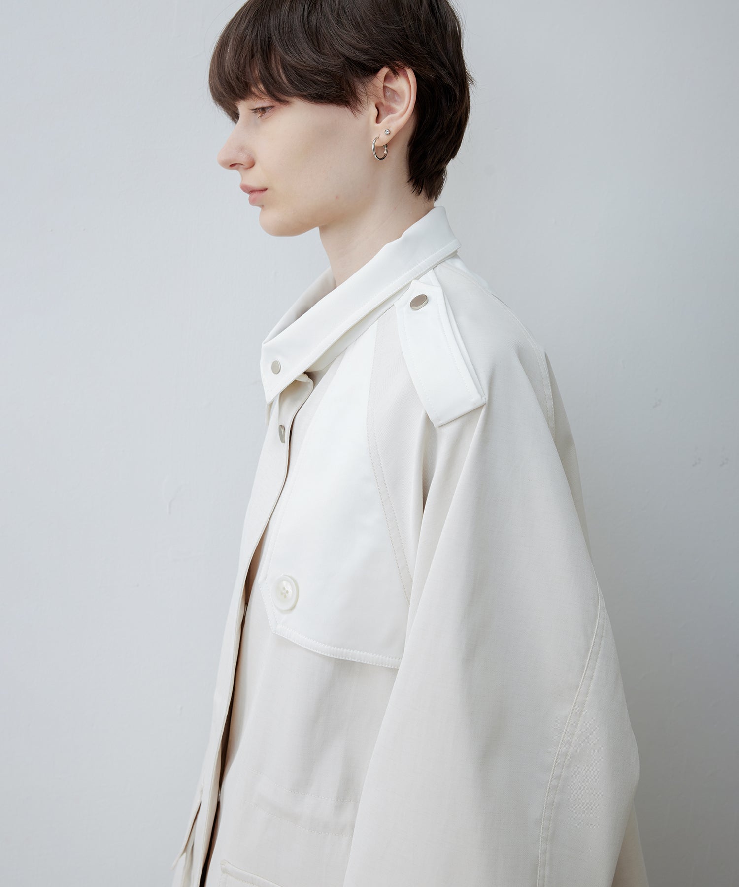 Stand Collar Utility Jacket