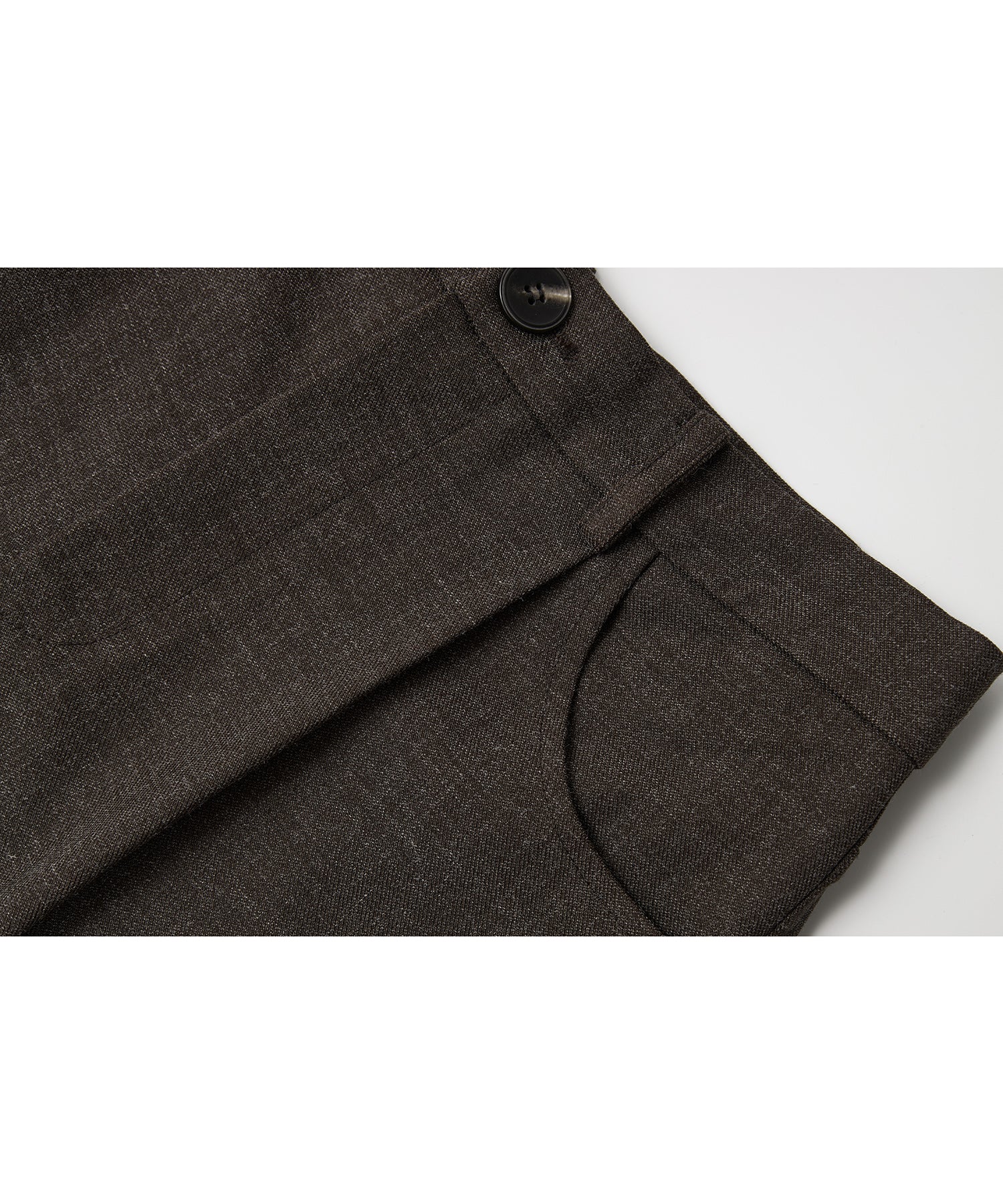 Textured Low-Rise Wide Straight Curved Pants