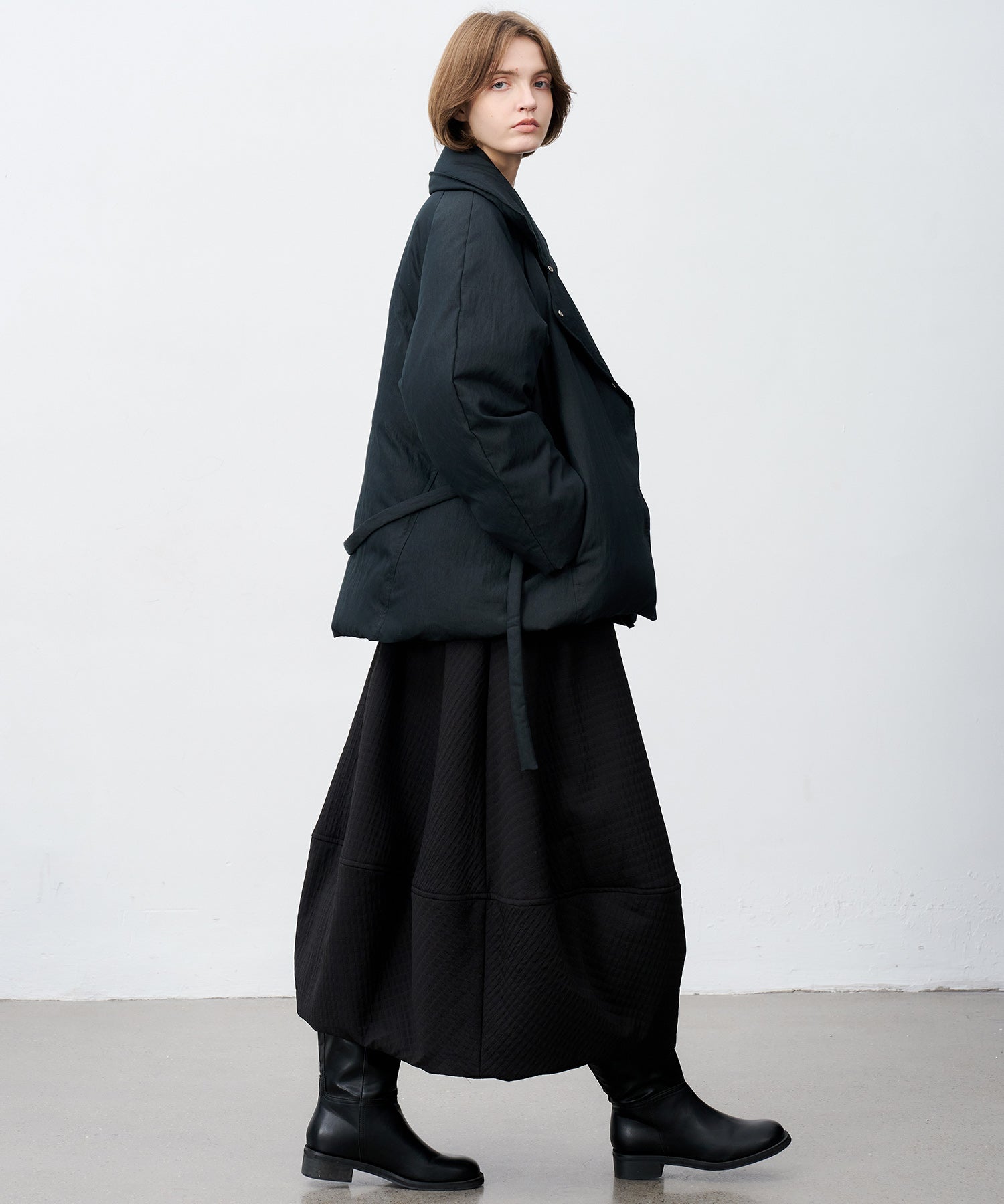 Jacquard Quilted Balloon Skirt