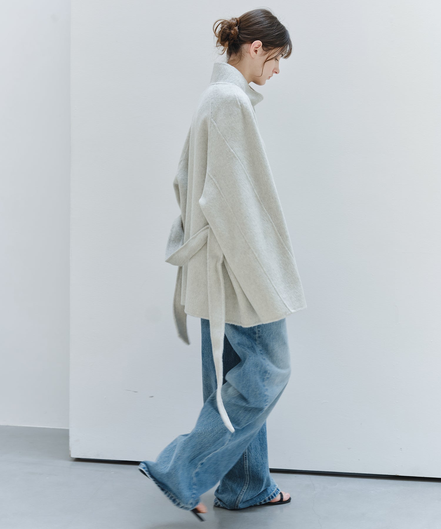 「9月下旬出荷予定」Washed Wide Straight Denim Pants