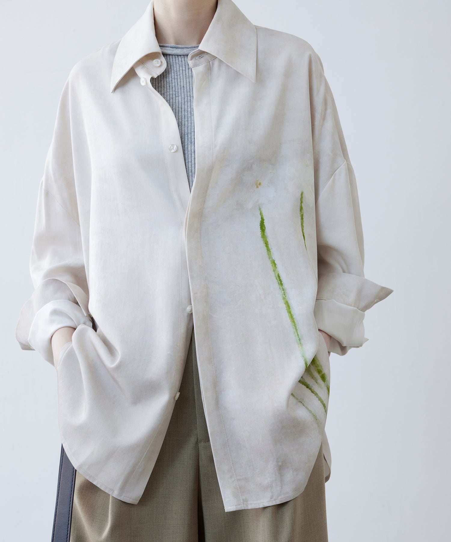 Floral Print Oversized Shirt