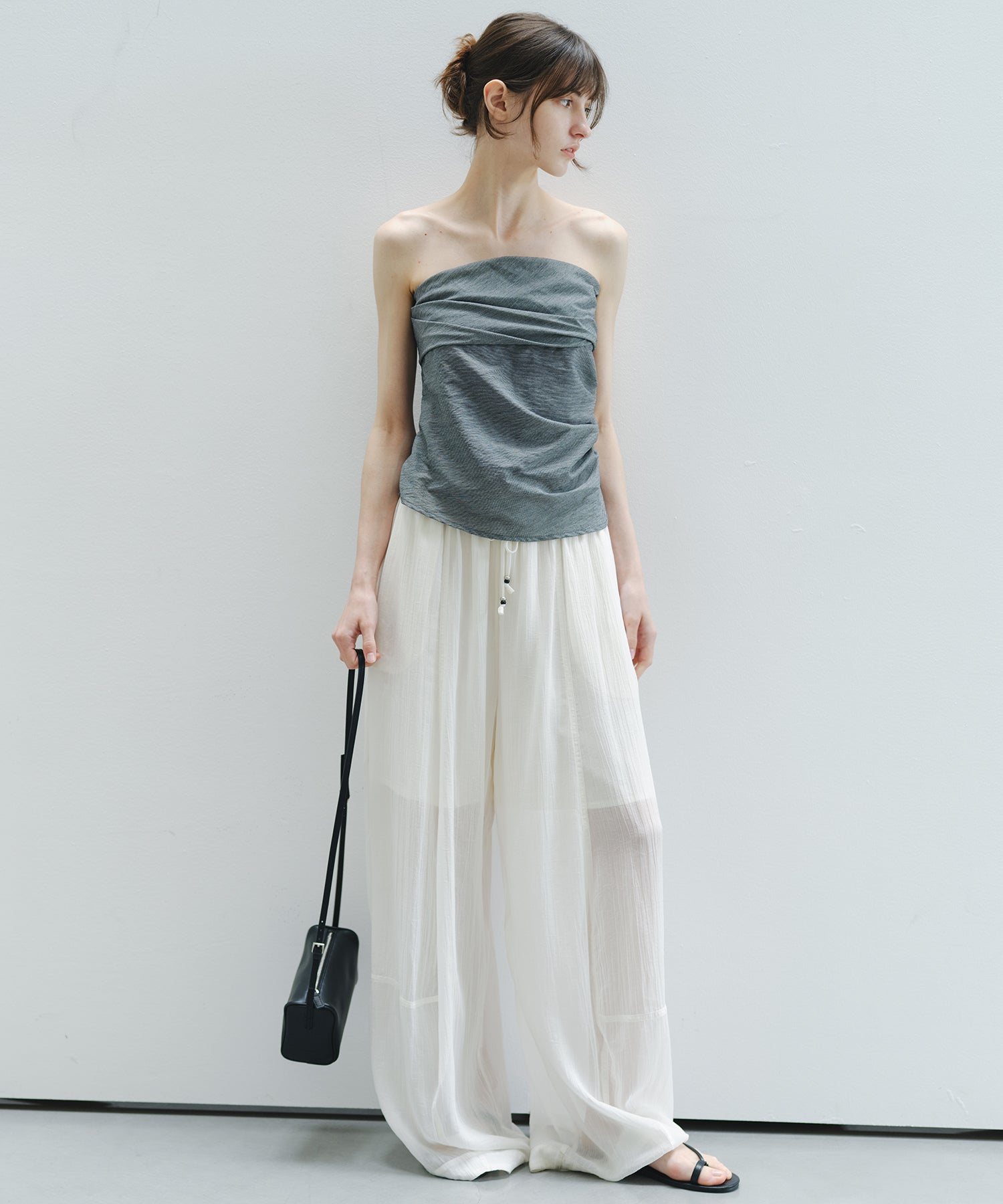 「7月上旬~中旬出荷」Shirred Bandeau Top