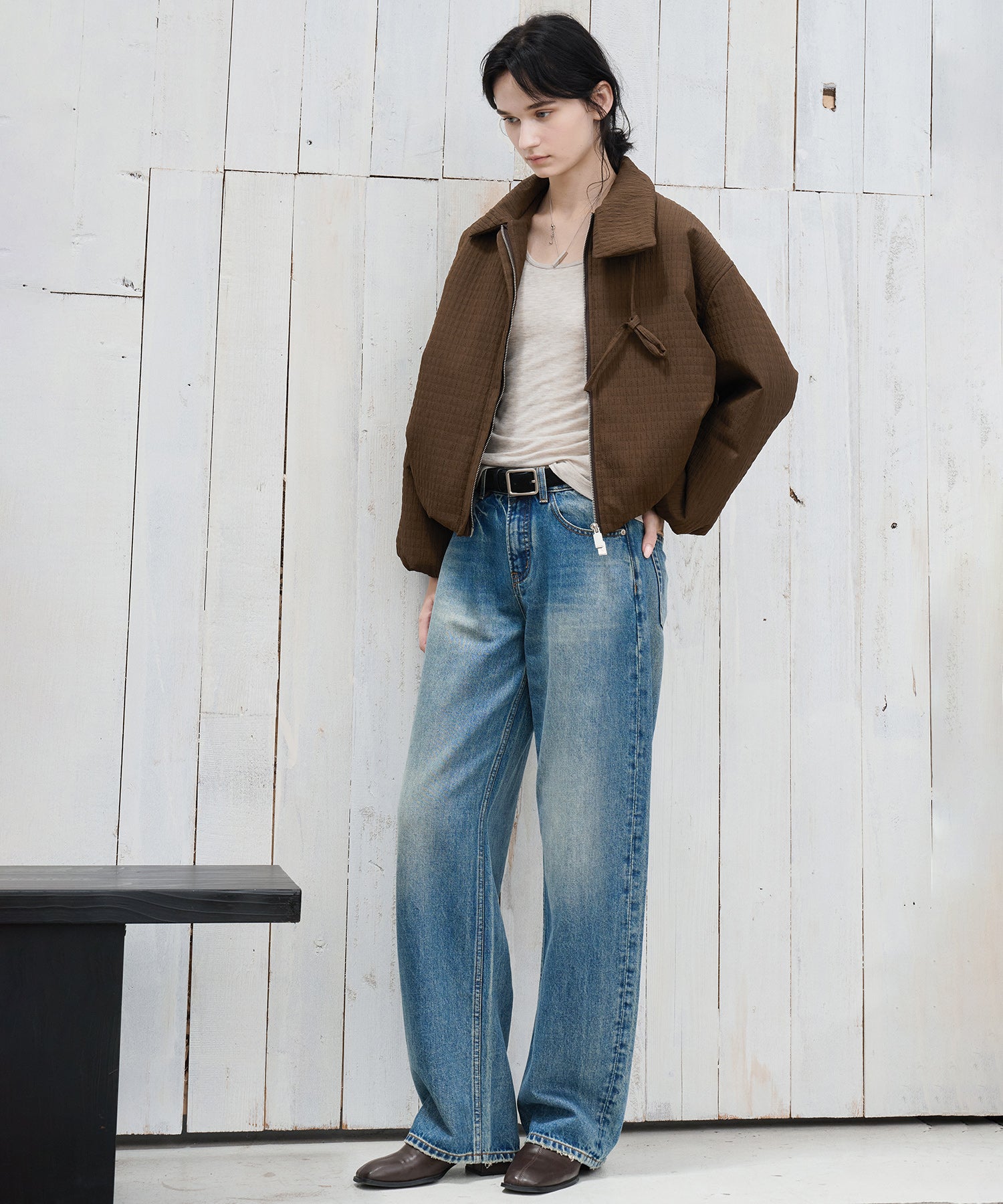 Ribbon Balloon Quilted Jacket