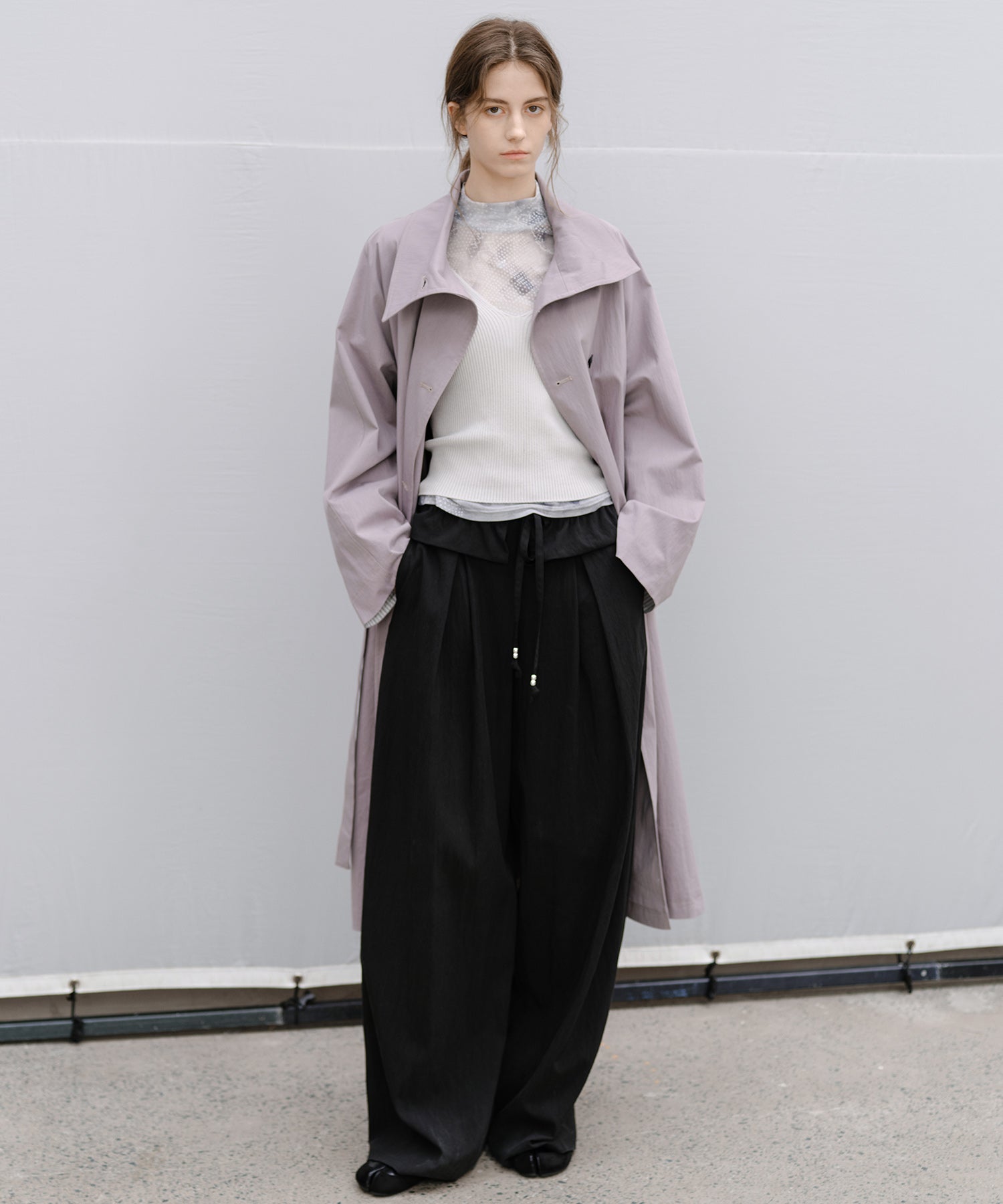 "Shipping from late February to early March" Abstract Print Sheer Mesh Top