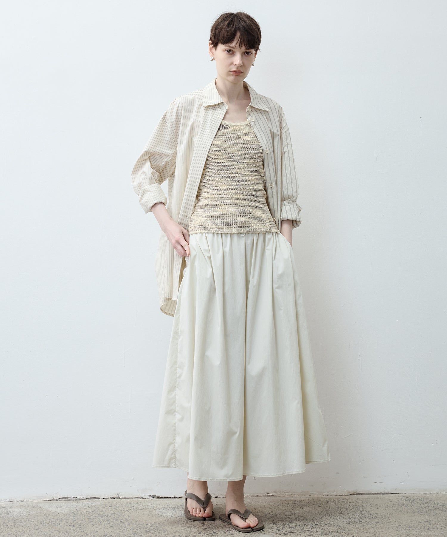 UPF50+ Drawstring Gathered Skirt
