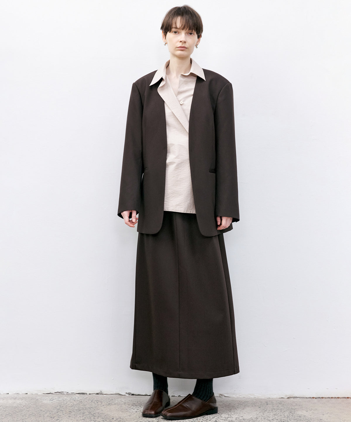 Asymmetric Cross Oversized Shirt