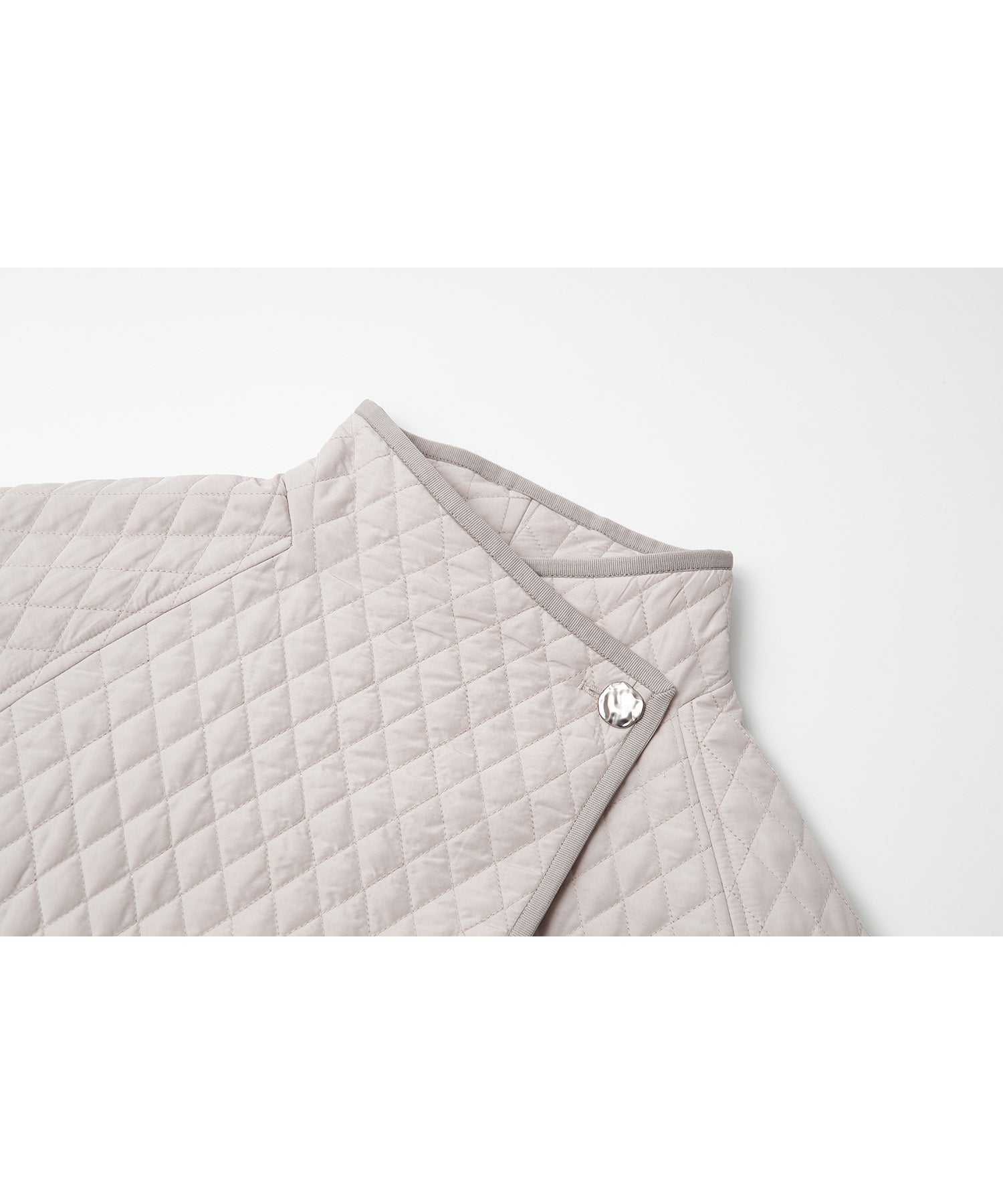 Asym Collar Quilted Padded Jacket