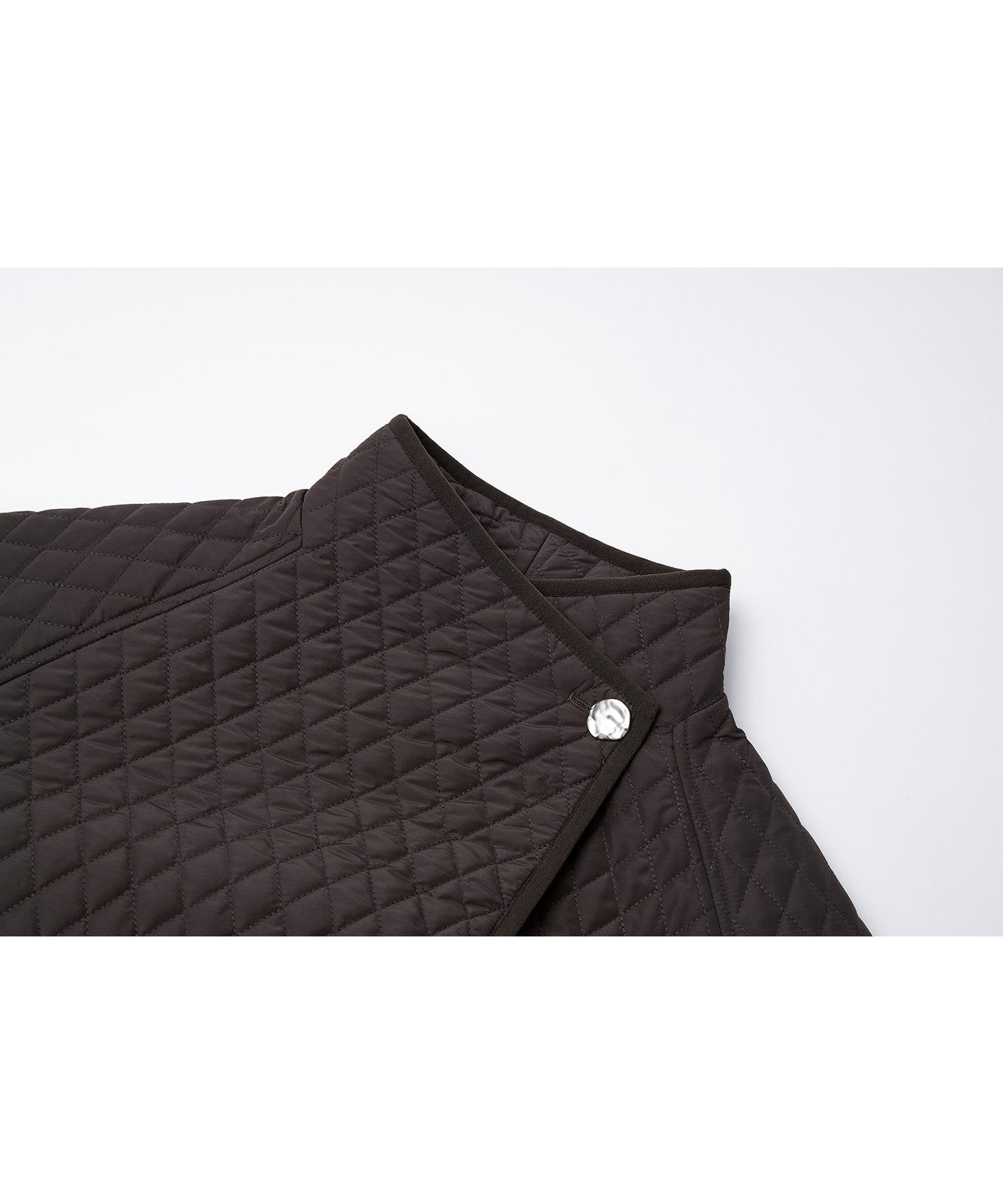 Asym Collar Quilted Padded Jacket
