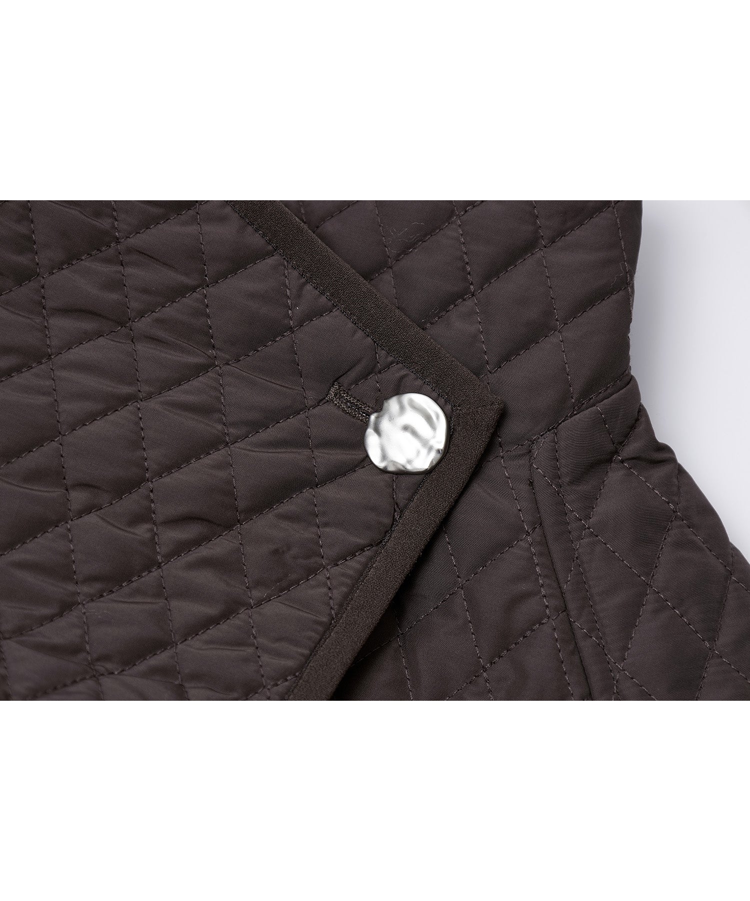 Asym Collar Quilted Padded Jacket