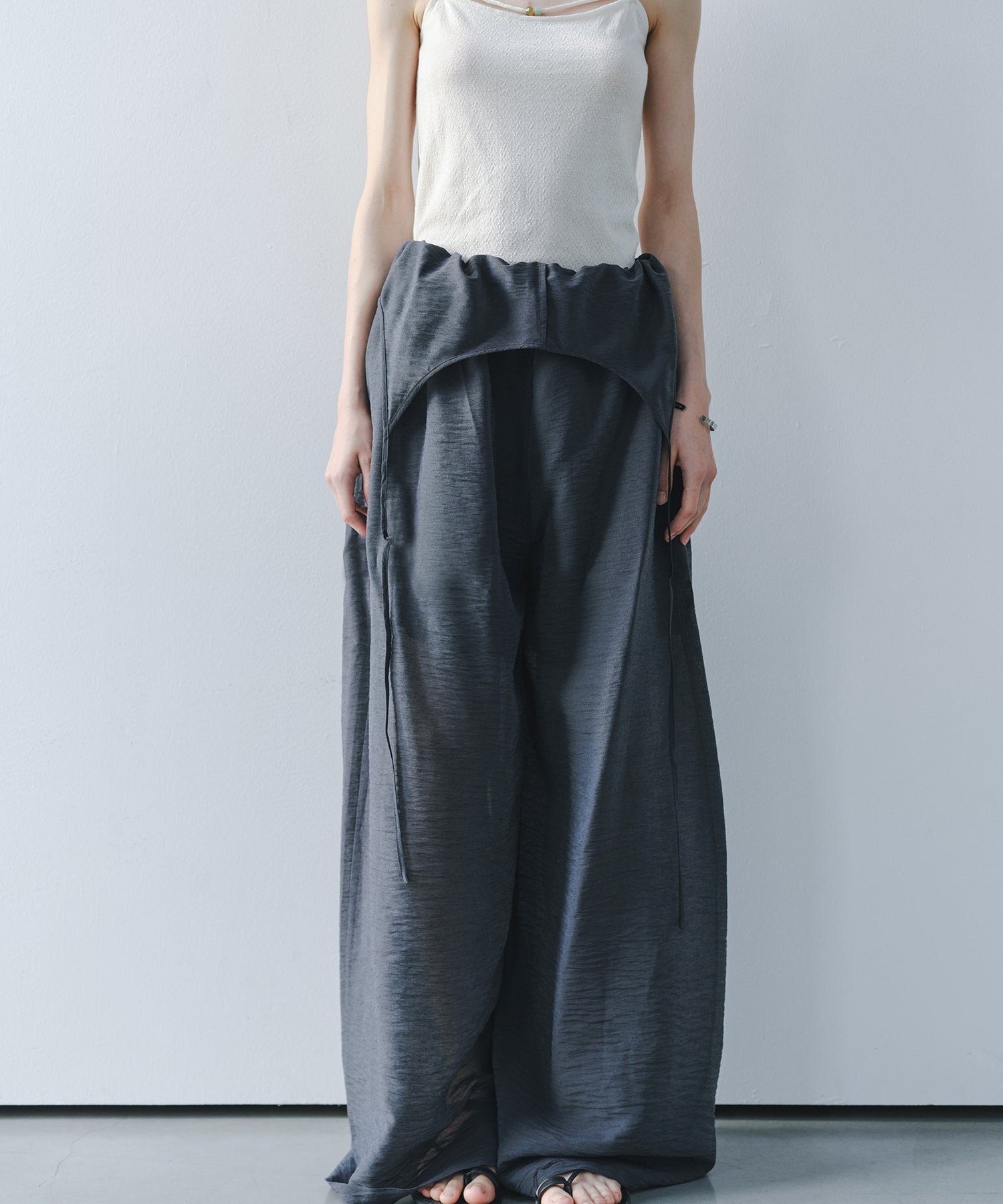 「7月中旬~下旬出荷」Multi-Way Linen Blend Wide Jumpsuit