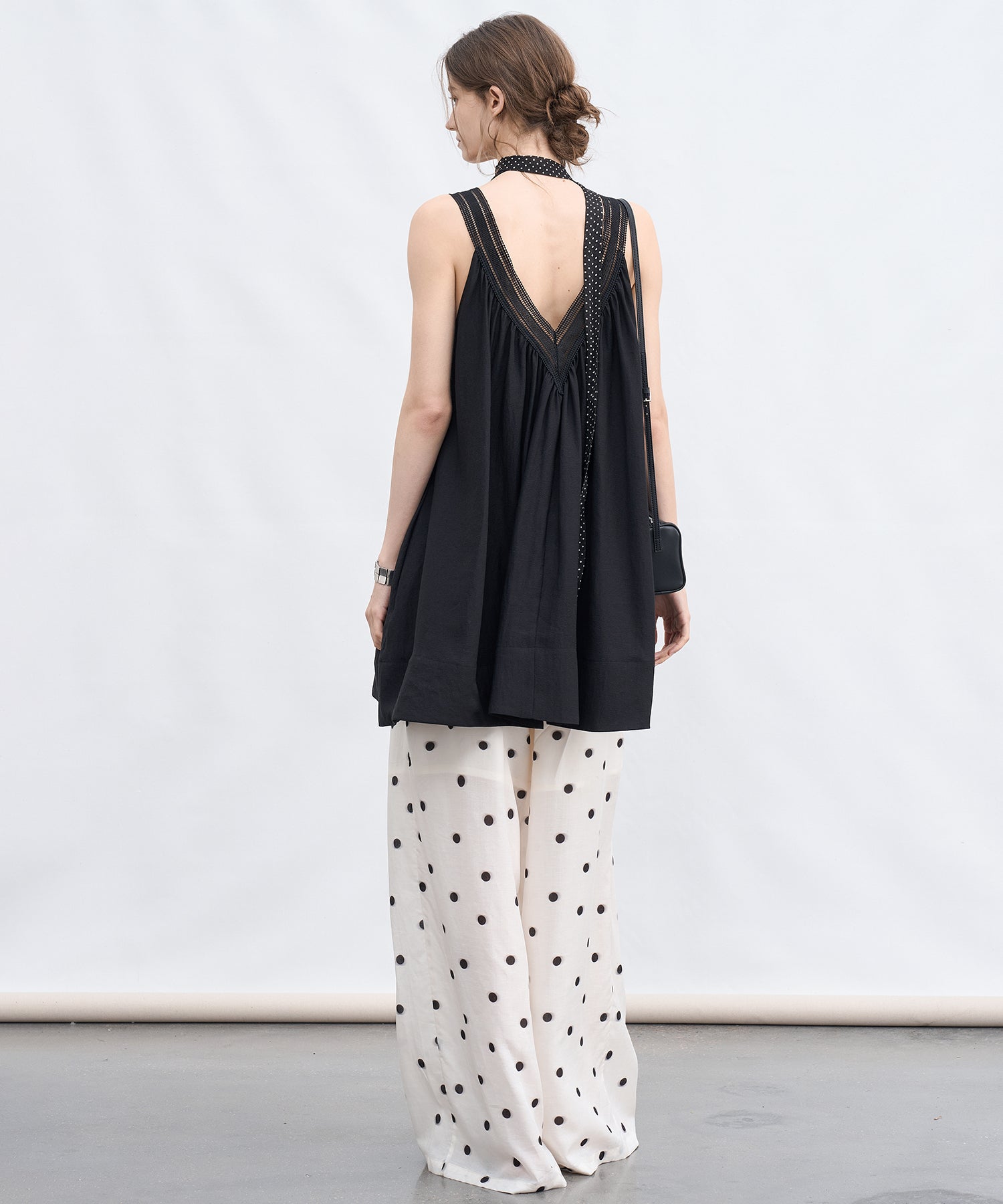 「6月上旬~中旬出荷」Polka Dot Wide Pants