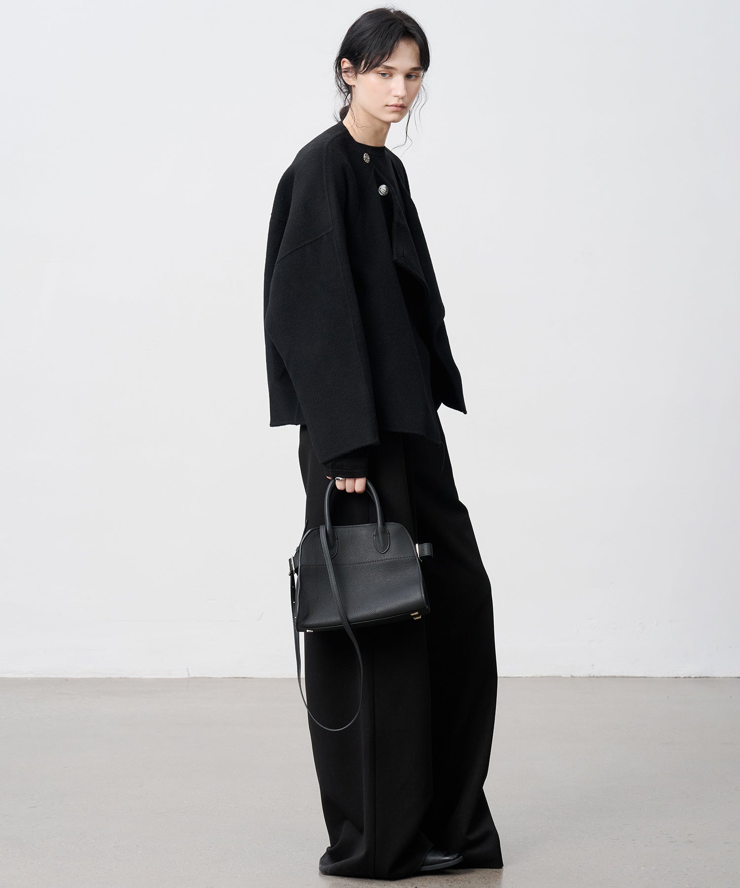 100% Wool Multi-Button Double-Face Short Coat