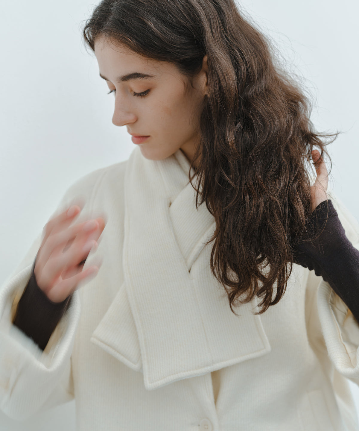 「10月下旬出荷予定」Oversized Cape Short Coat