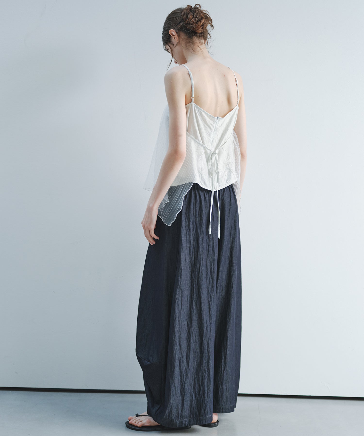 「6月上旬~中旬出荷」Nuanced Draped Wide Pants