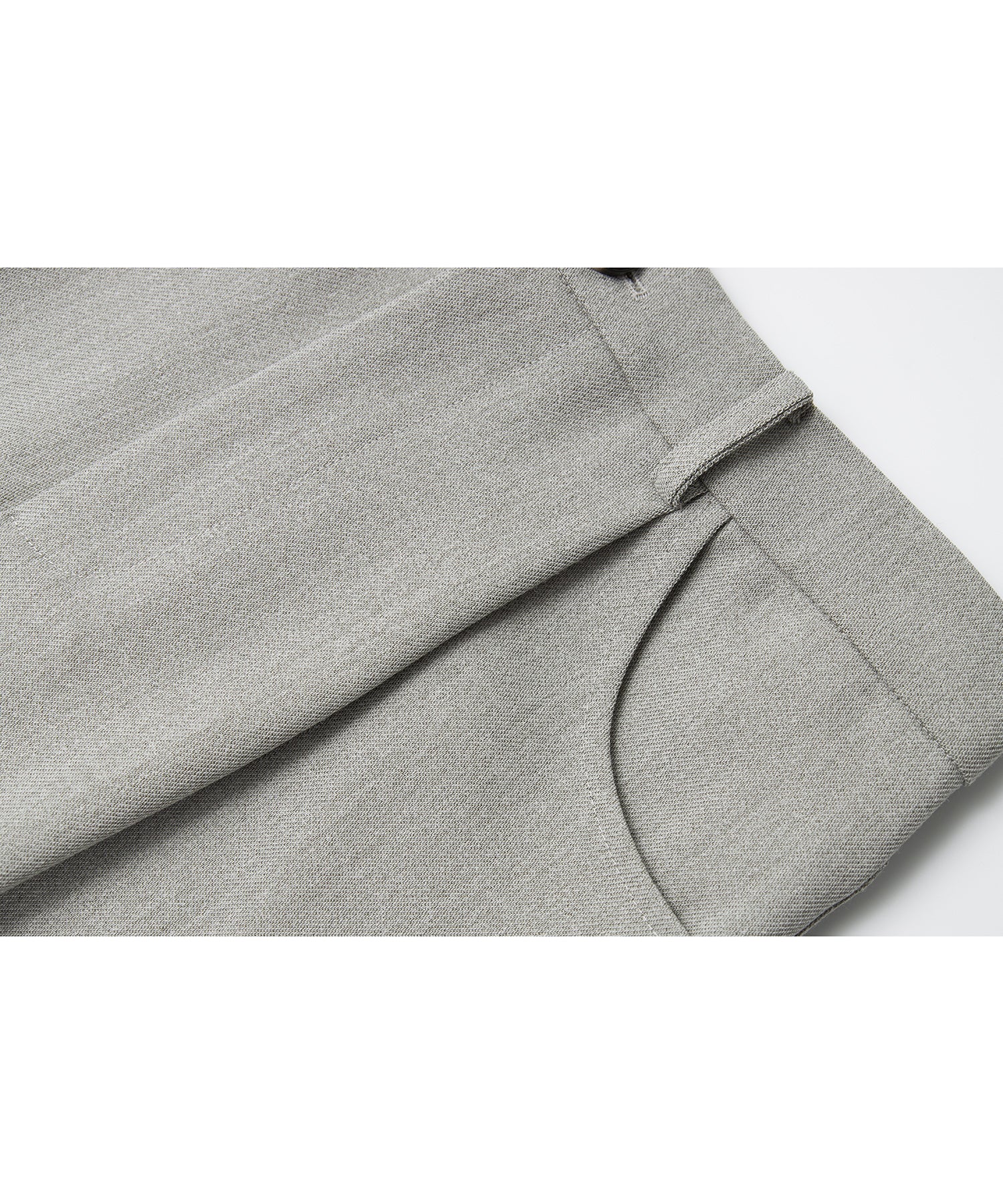 Textured Low-Rise Wide Straight Curved Pants