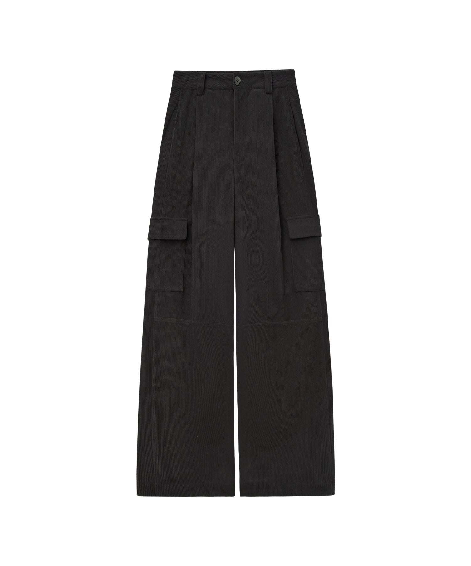 Corduroy Mid-Rise Straight Utility Pants