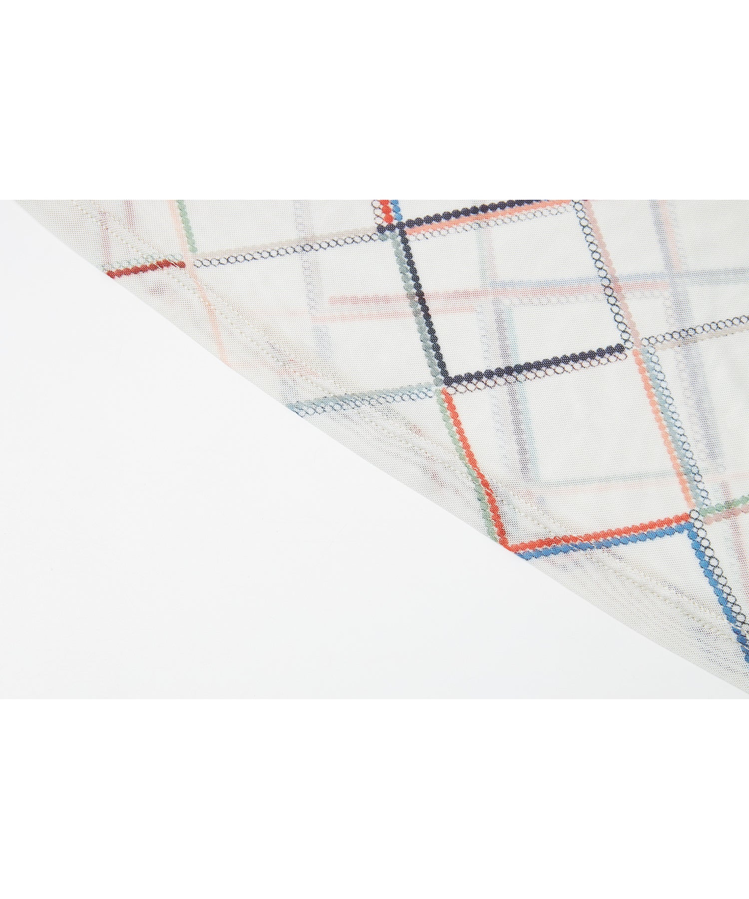 "Shipping from late February to early March" Abstract Print Sheer Mesh Top