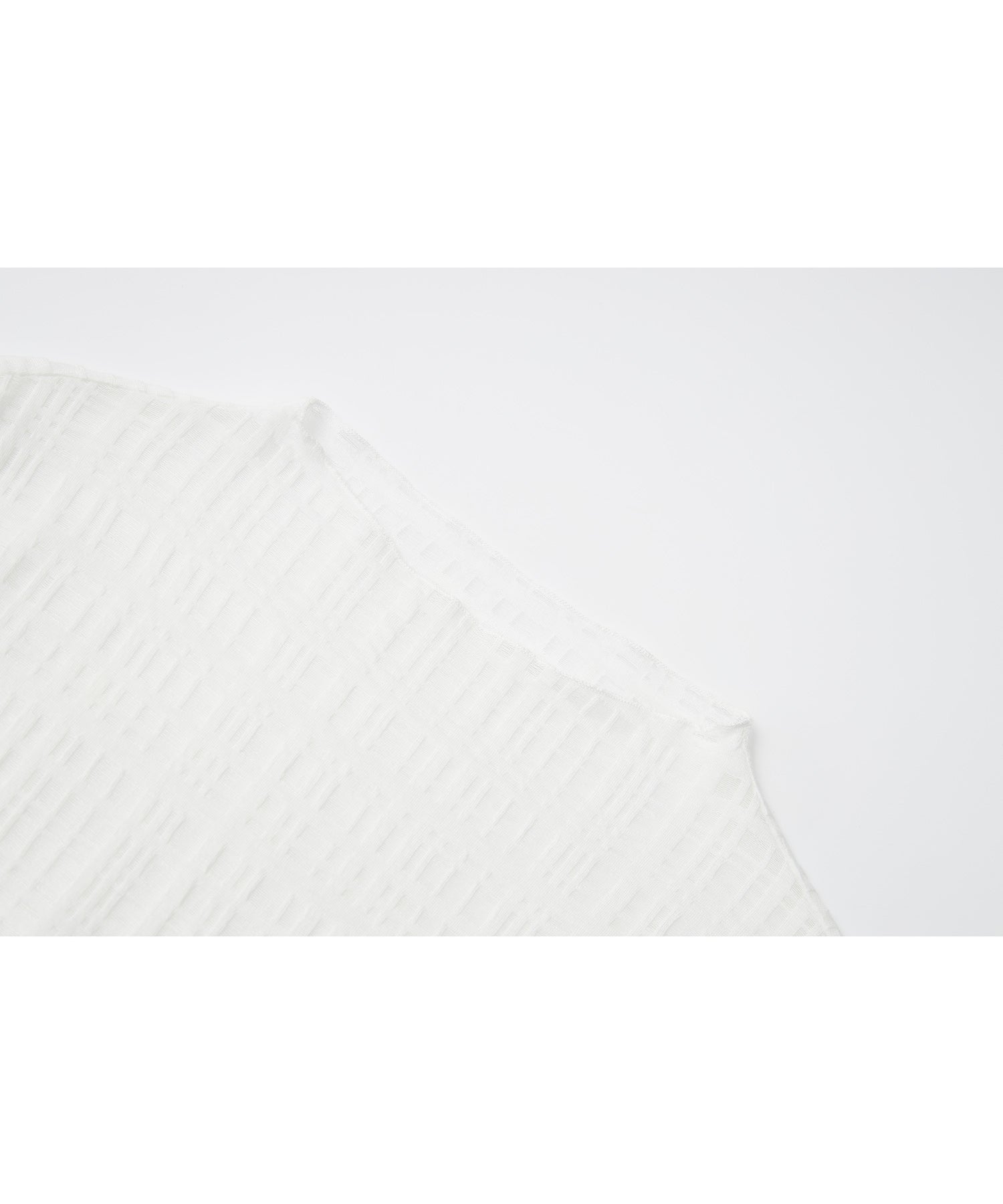 "Shipping from early to mid-March" Check Pattern Sheer Mesh Long Sleeve Top