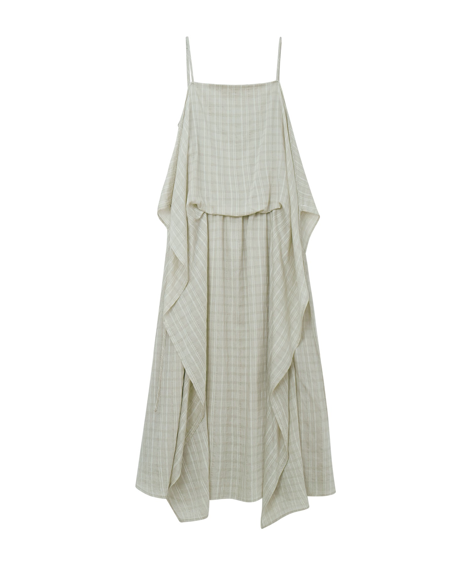 Textured Crepe Slip Dress