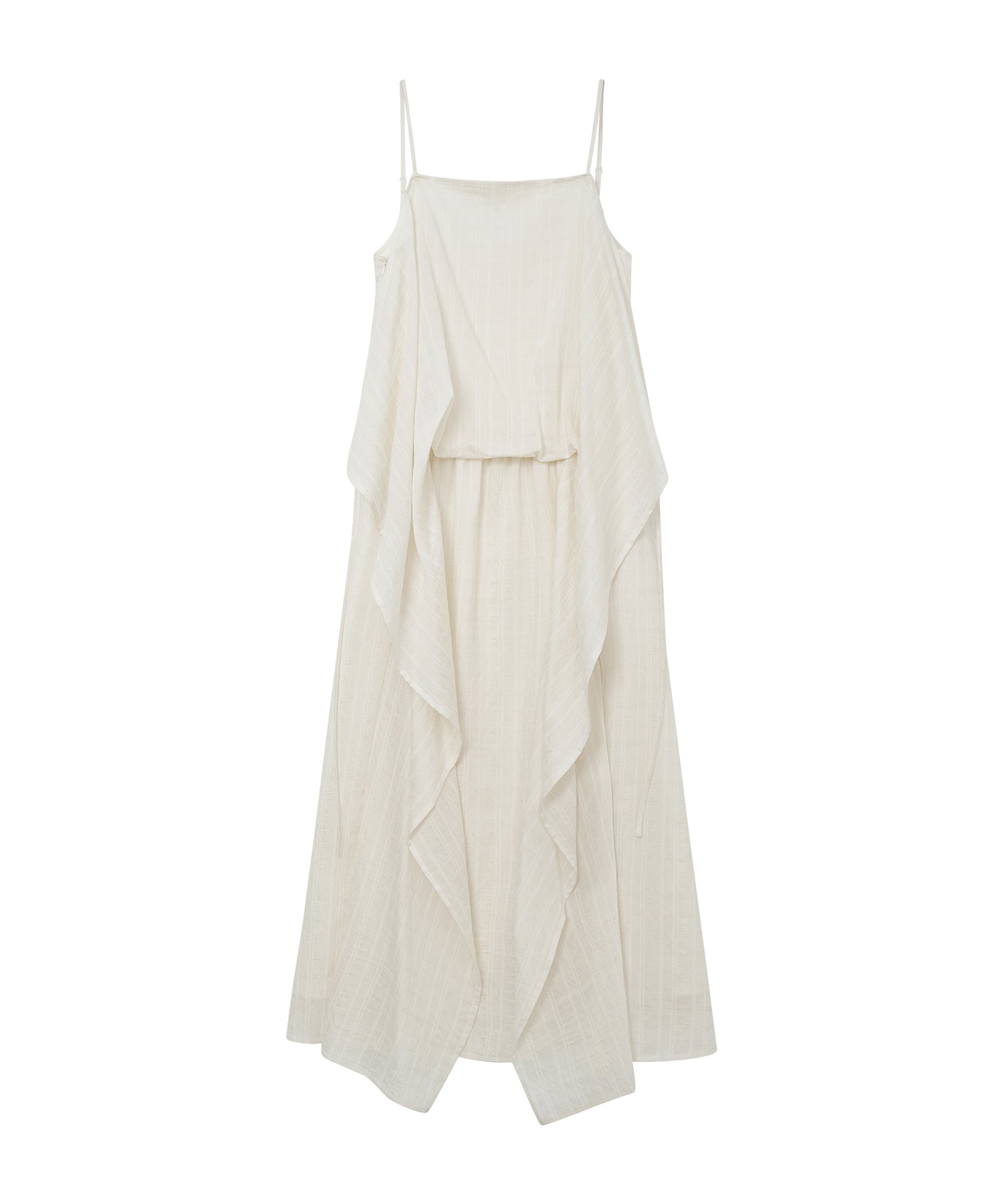 Textured Crepe Slip Dress