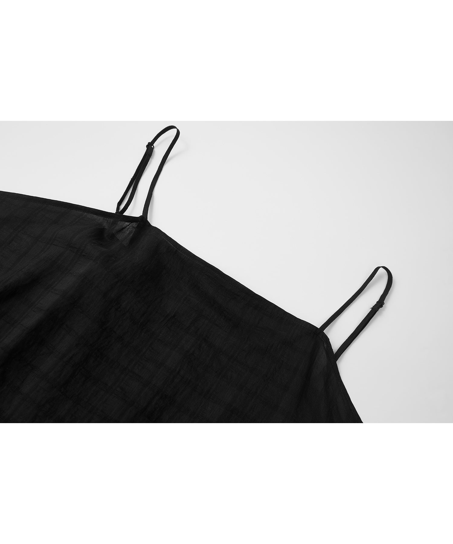 Textured Crepe Slip Dress