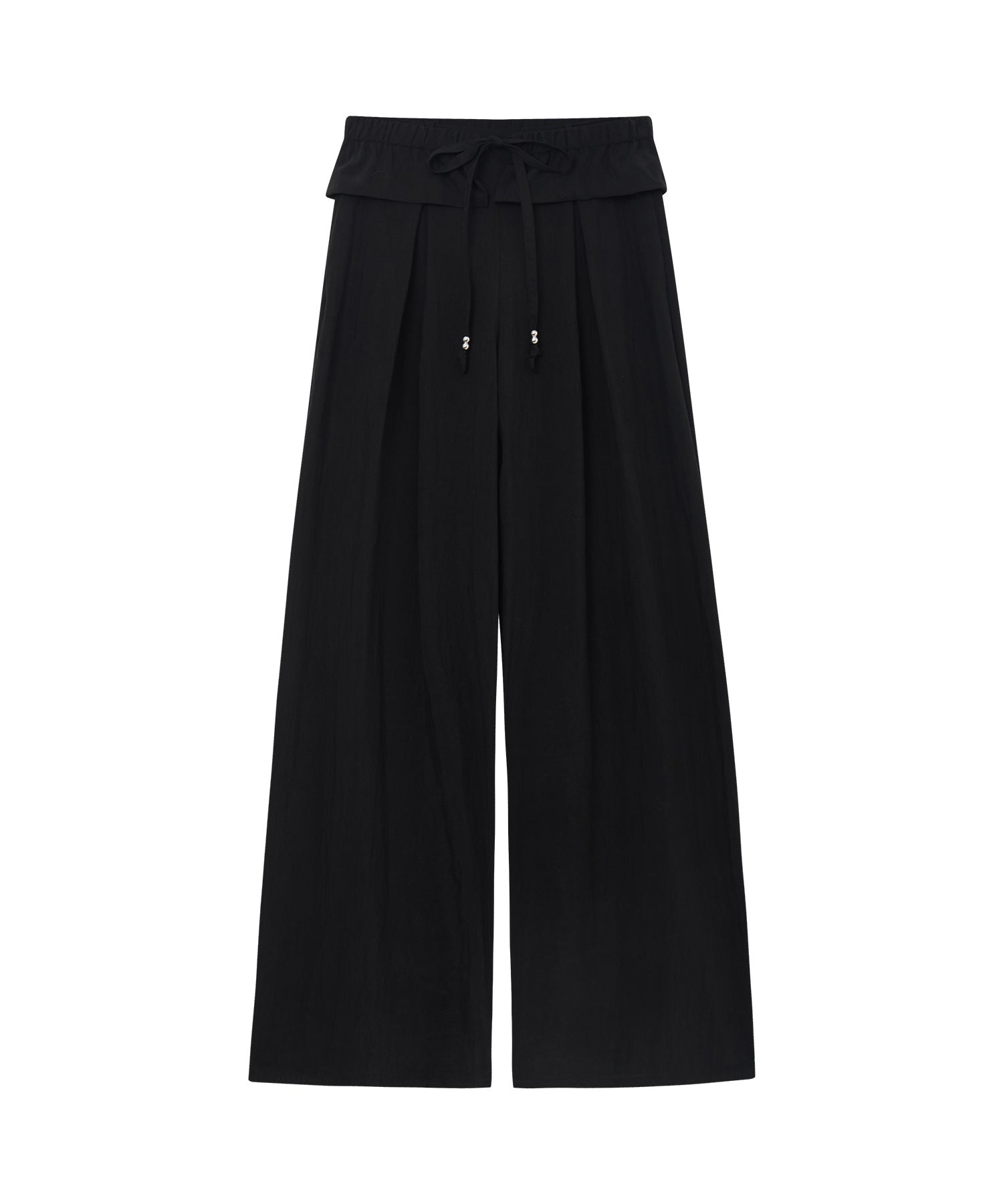 "Shipping from late February to early March" Curved Wide-Leg Drawstring Pants