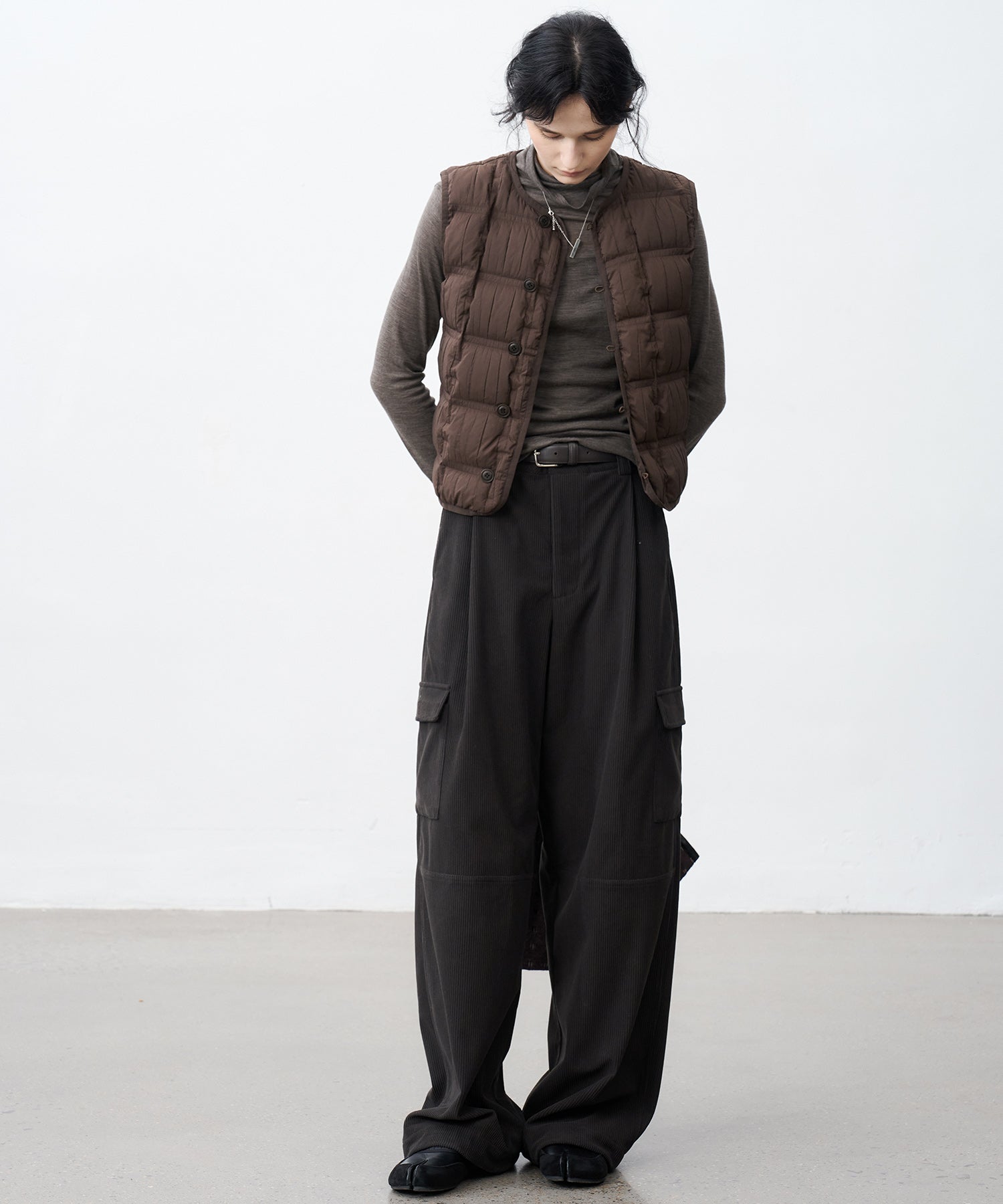 Corduroy Mid-Rise Straight Utility Pants