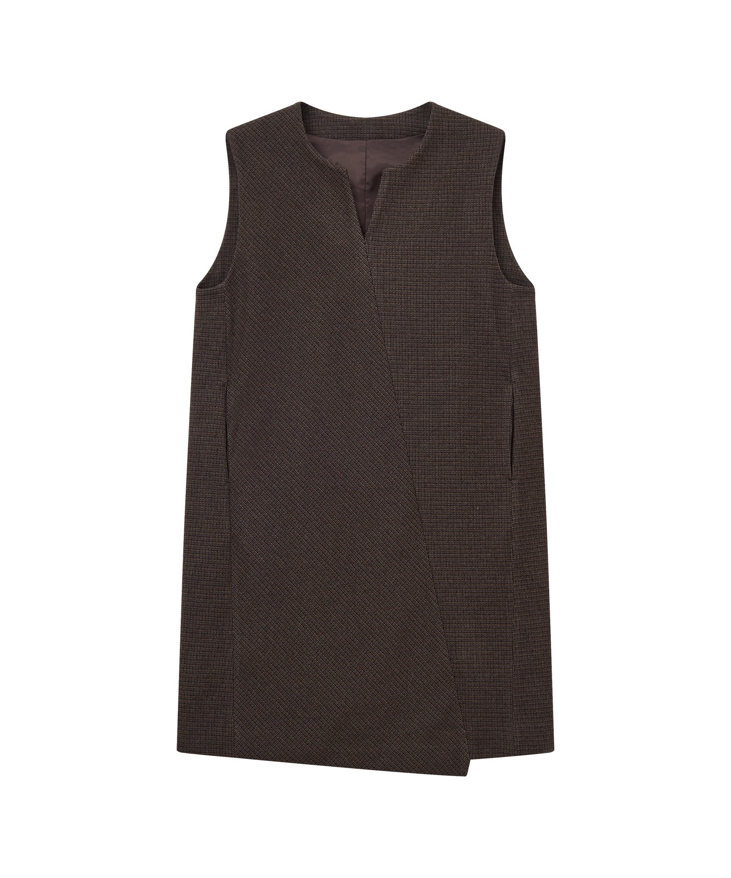 Jacquard Check Straight Jumper Dress
