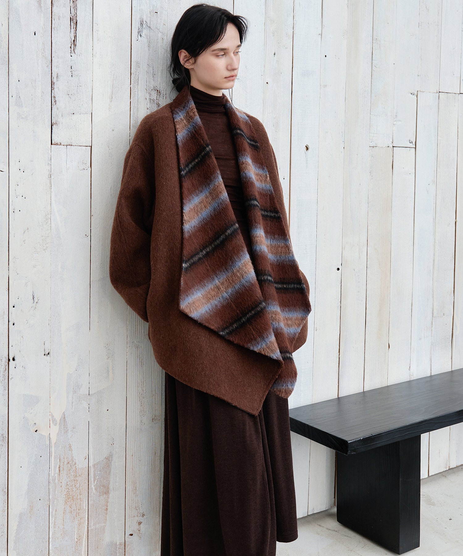 Belted Double-Face Wool Coat