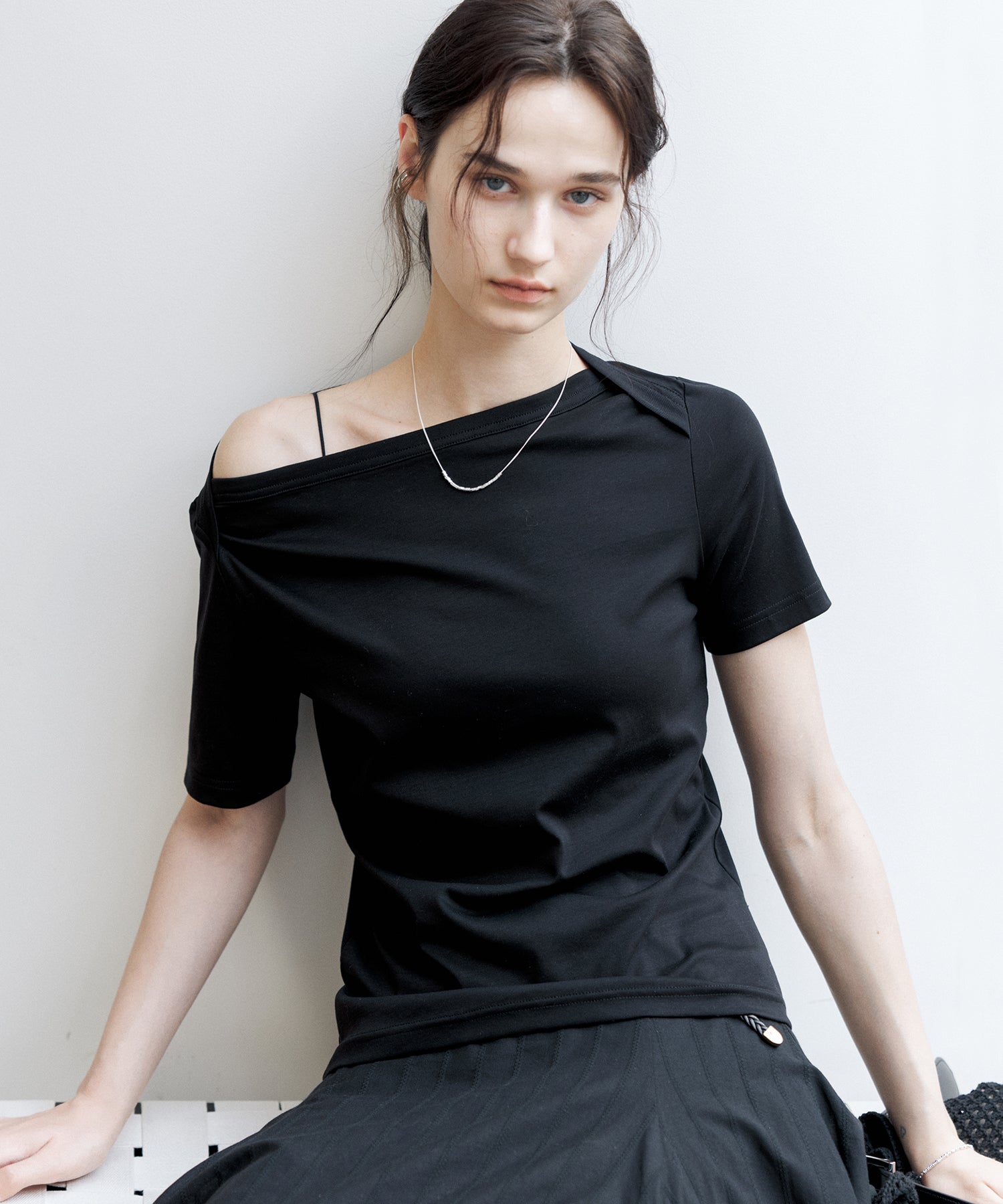 Supima Cotton Boat Neck T-Shirt